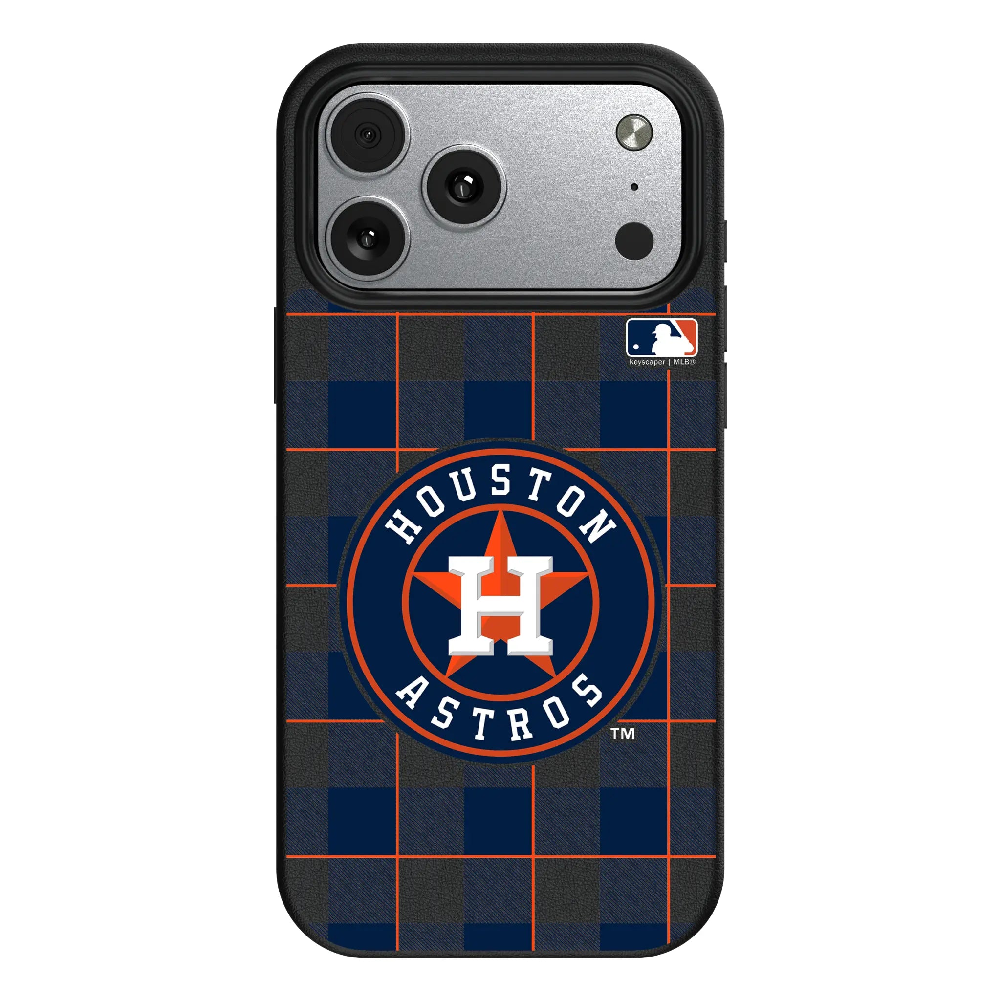 Houston Astros Plaid iPhone MagSafe Compatible Phone Case for Apple iPhone#Device_iPhone 17 Pro Max