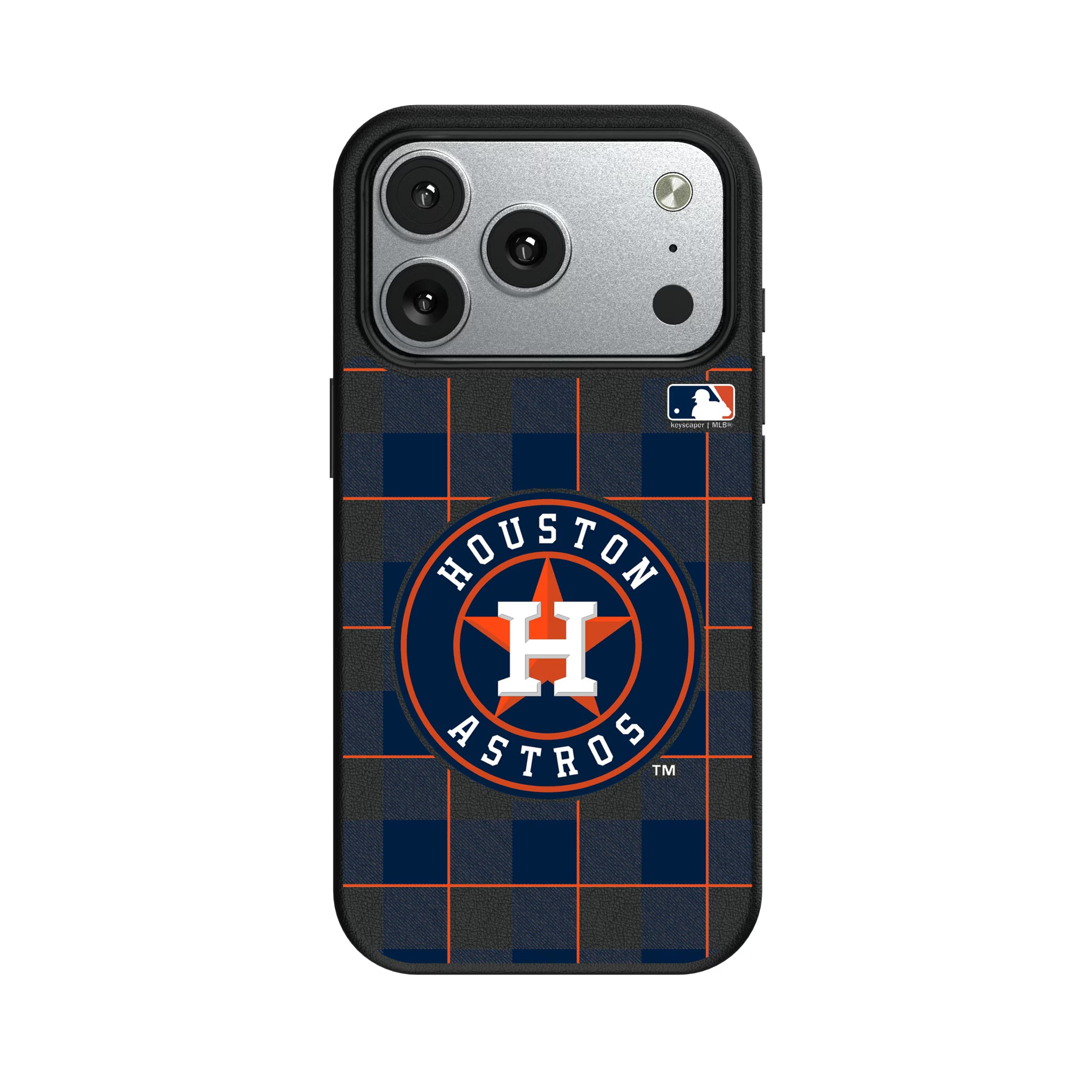 Houston Astros Plaid iPhone MagSafe Compatible Phone Case for Apple iPhone#Device_iPhone 17 Pro