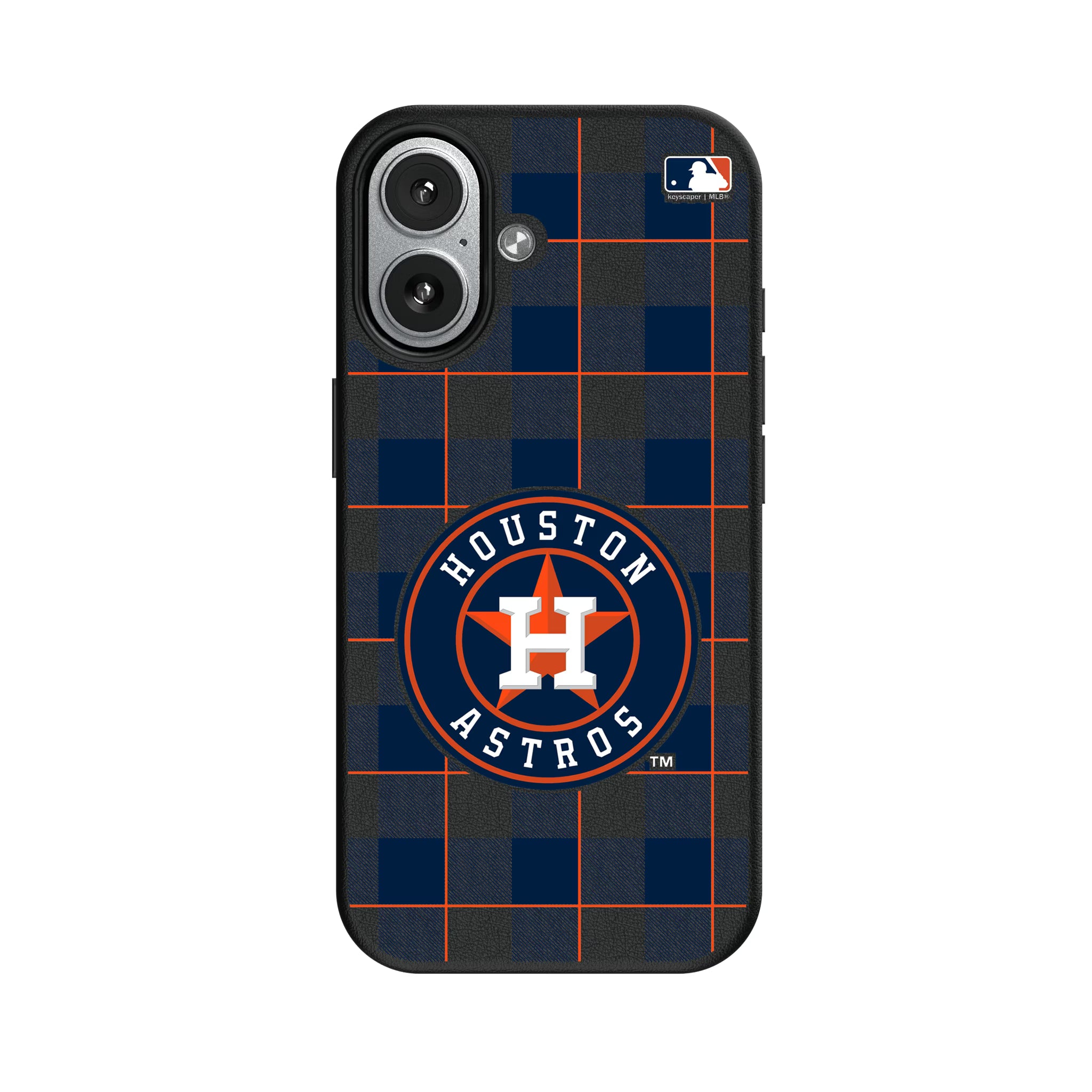 Houston Astros Plaid iPhone MagSafe Compatible Phone Case for Apple iPhone#Device_iPhone 17