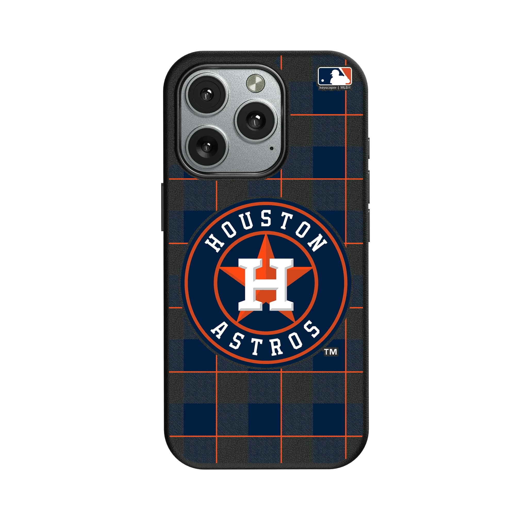 Houston Astros Plaid iPhone MagSafe Compatible Phone Case for Apple iPhone