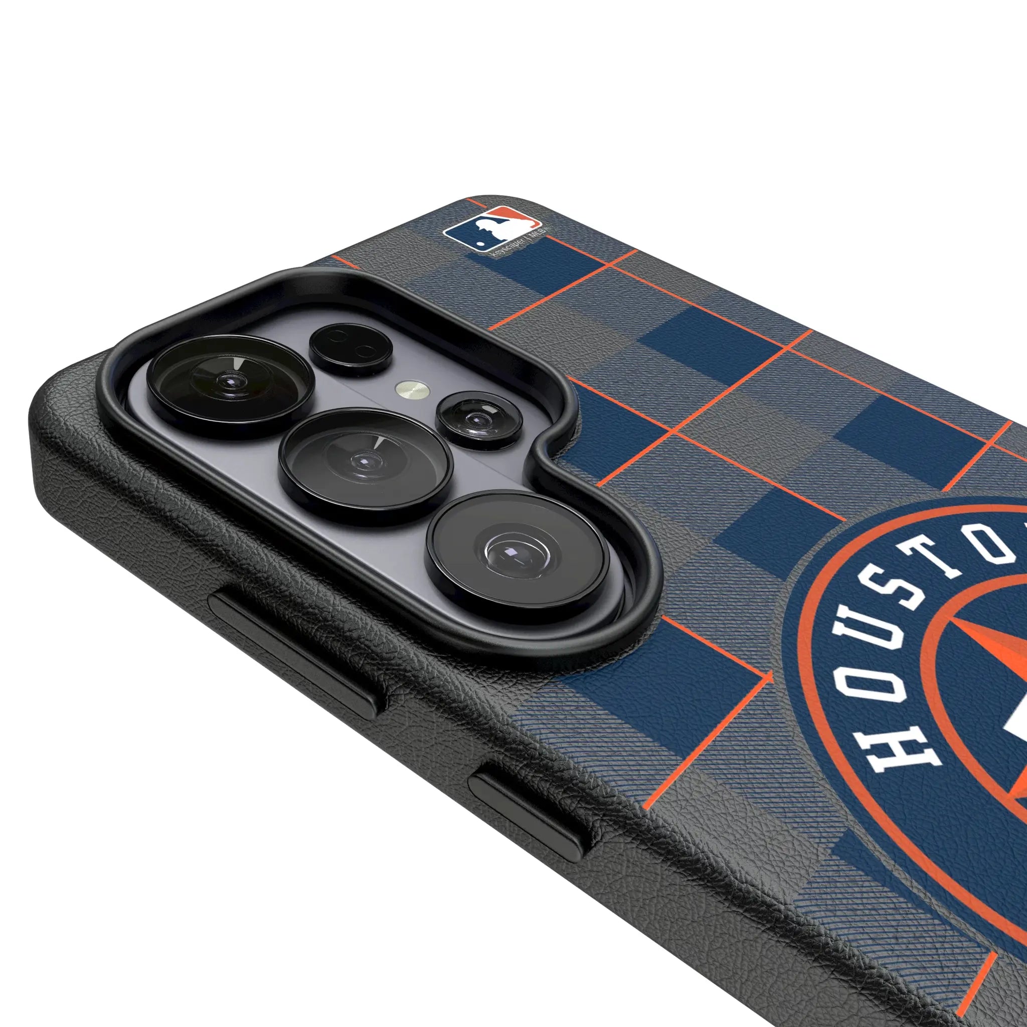 Houston Astros Plaid Galaxy MagSafe Compatible Phone Case for Samsung Galaxy - Detail#Device_Galaxy S26 Ultra
