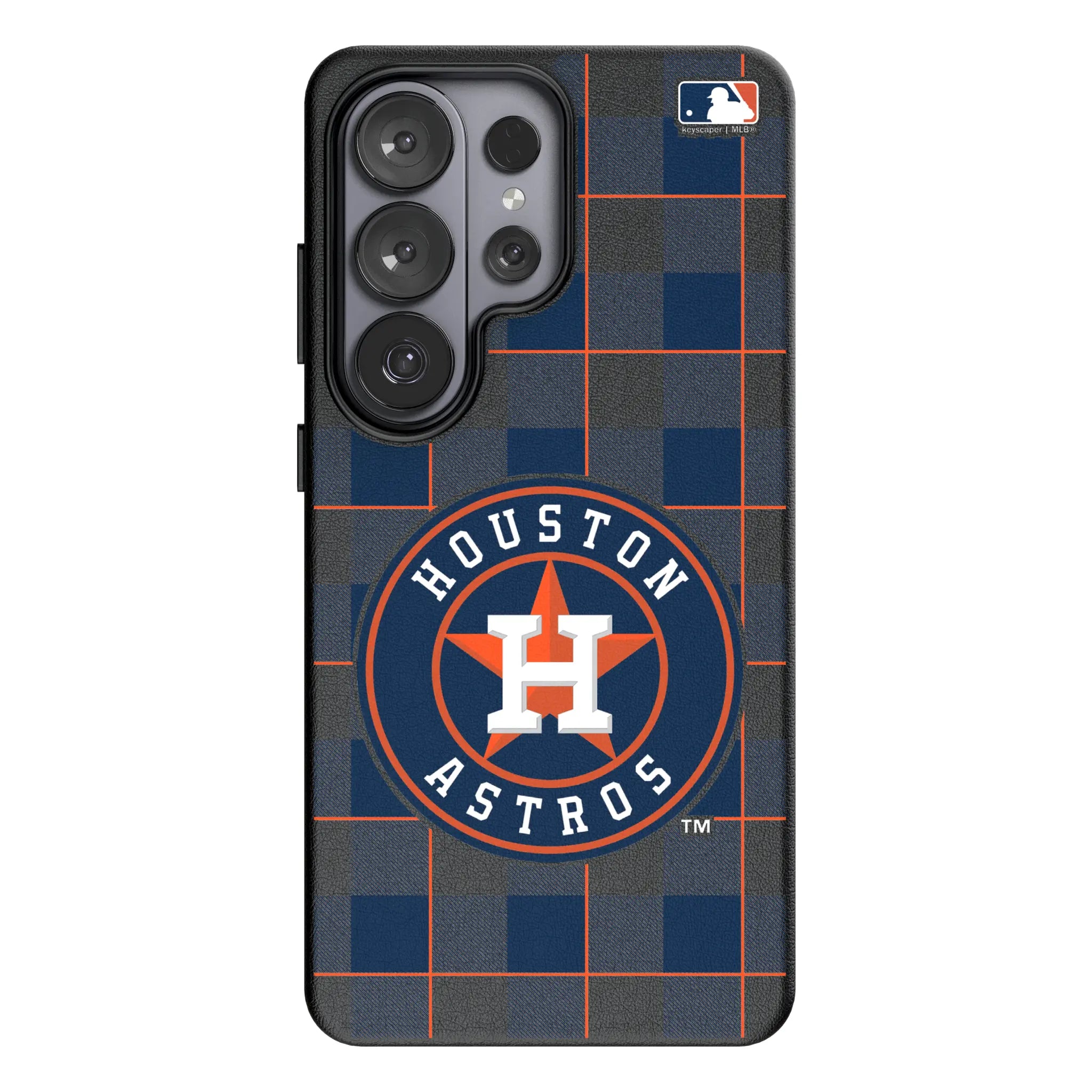 Houston Astros Plaid Galaxy MagSafe Compatible Phone Case for Samsung Galaxy#Device_Galaxy S26 Ultra