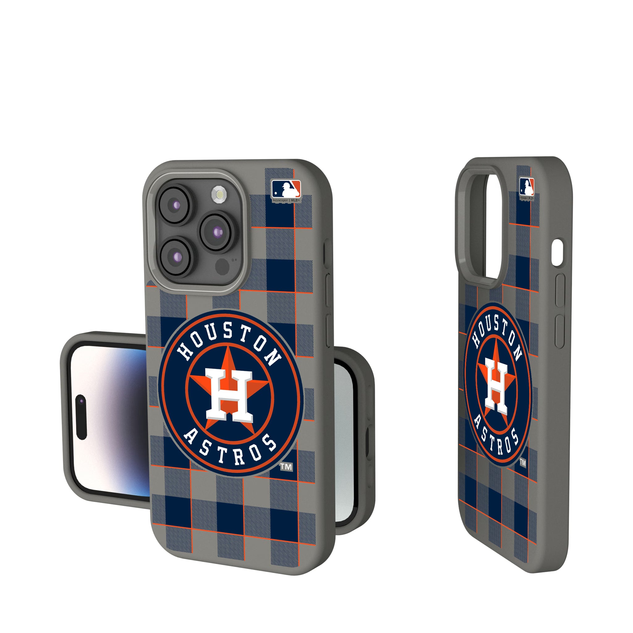 Houston Astros Plaid iPhone Soft Touch Phone Case for Apple iPhone