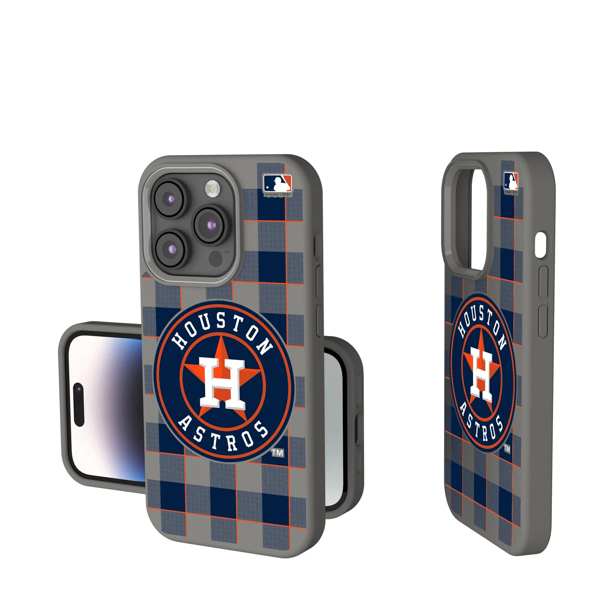 Houston Astros Plaid iPhone Soft Touch Phone Case for Apple iPhone