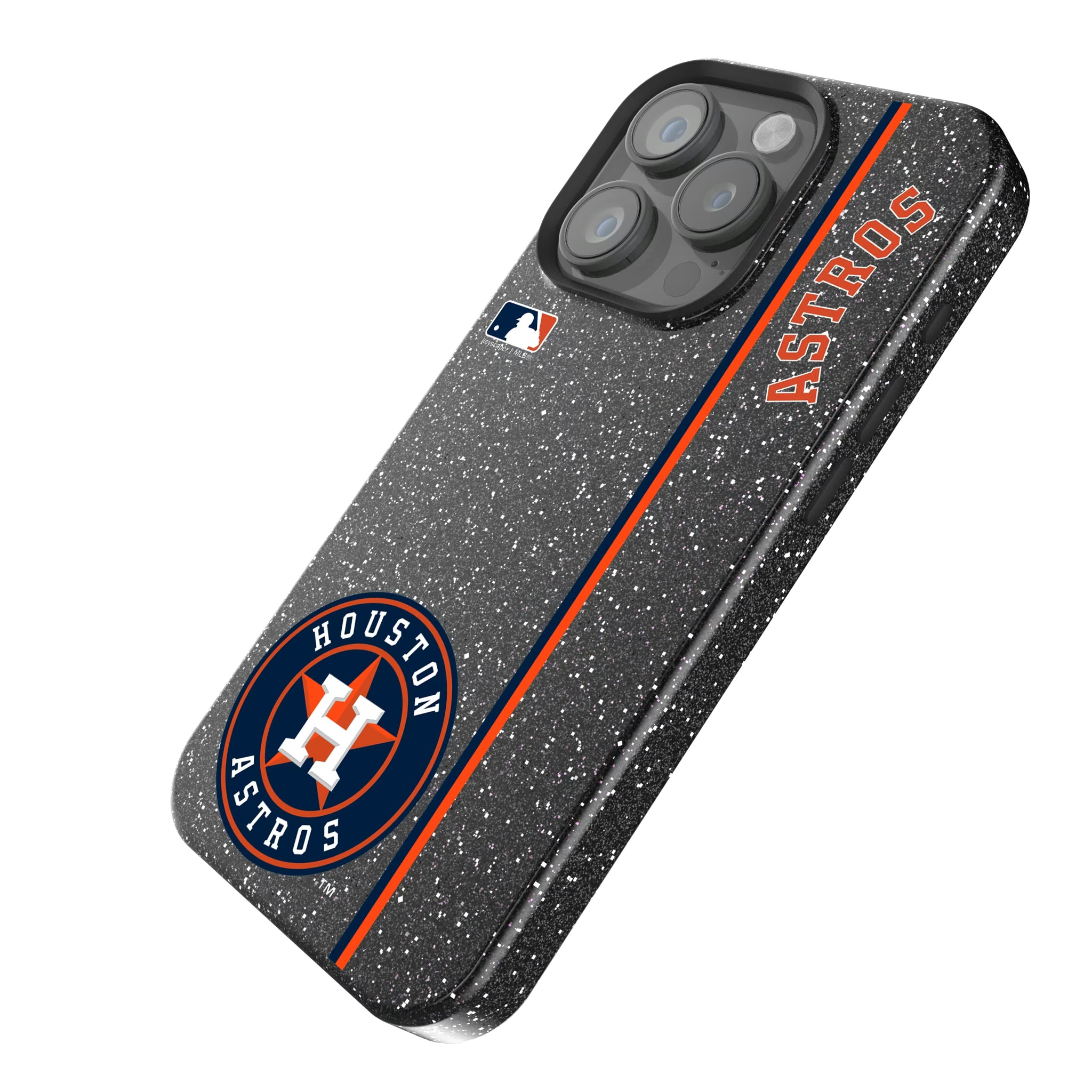 Houston Astros Sidebar iPhone Bling Phone Case for Apple iPhone - Isometric View