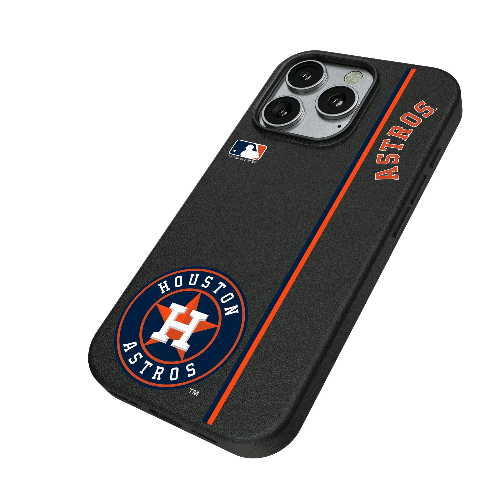 Houston Astros Sidebar iPhone MagSafe Compatible Phone Case for Apple iPhone - Isometric View