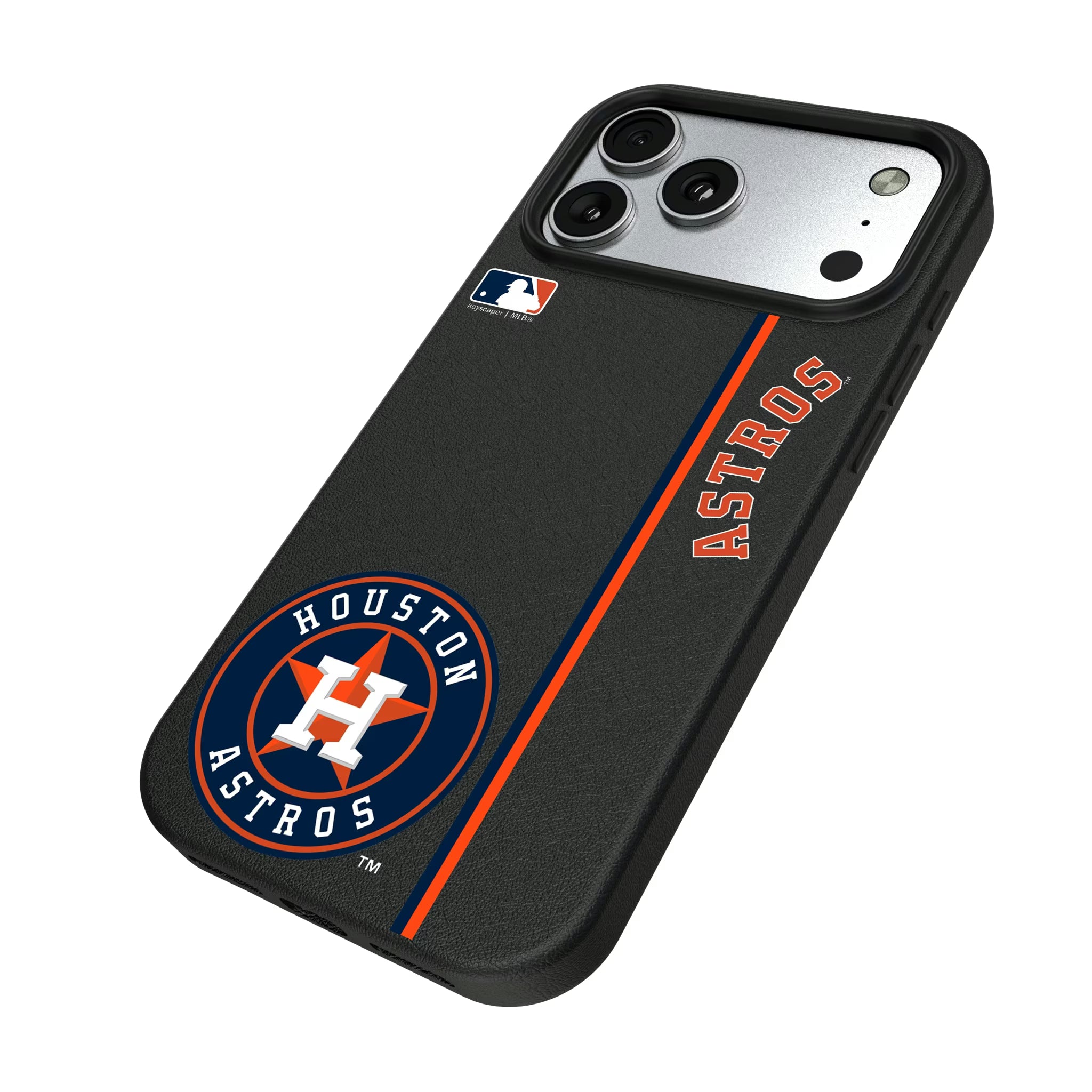 Houston Astros Sidebar iPhone MagSafe Compatible Phone Case for Apple iPhone - Isometric View#Device_iPhone 17 Pro Max