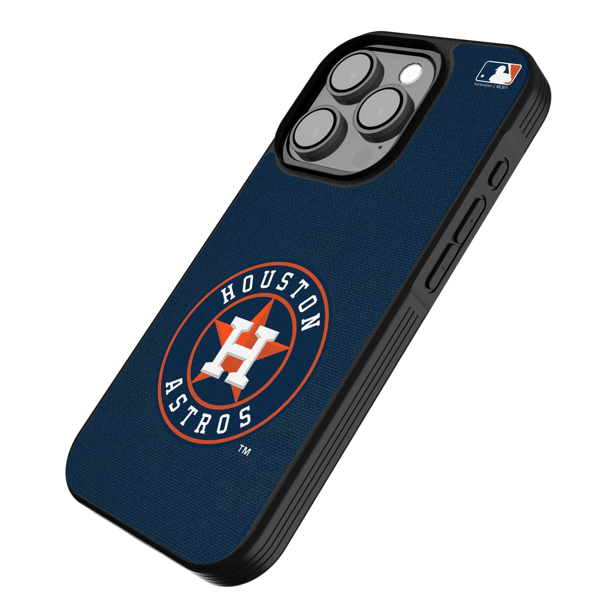Houston Astros Solid iPhone Bump Phone Case for Apple iPhone - Isometric View
