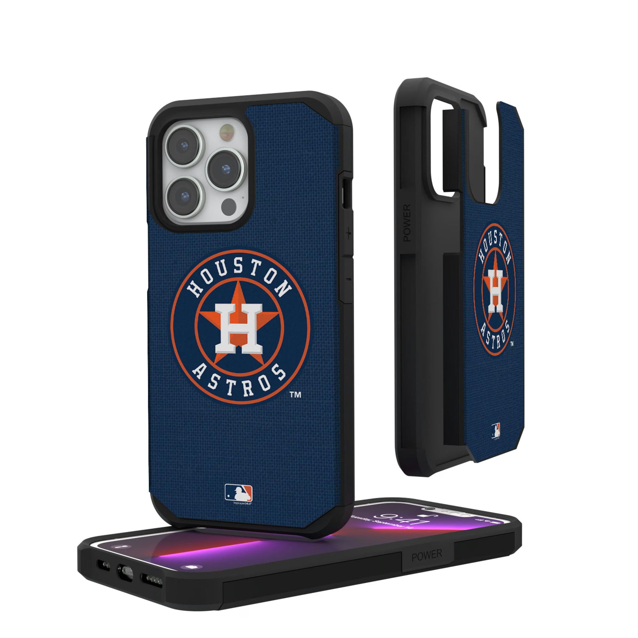 Houston Astros Solid iPhone Rugged Phone Case for Apple iPhone