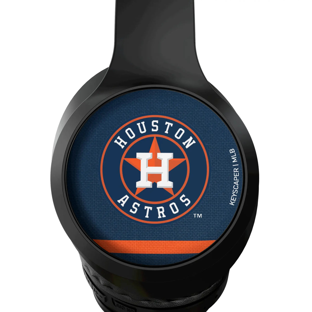 Houston Astros Stripe Wireless Over-Ear Headphones With Case - Detail