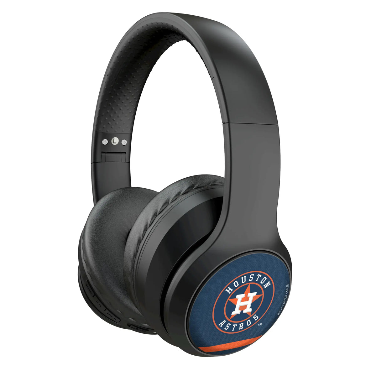 Houston Astros Stripe Wireless Over-Ear Headphones With Case