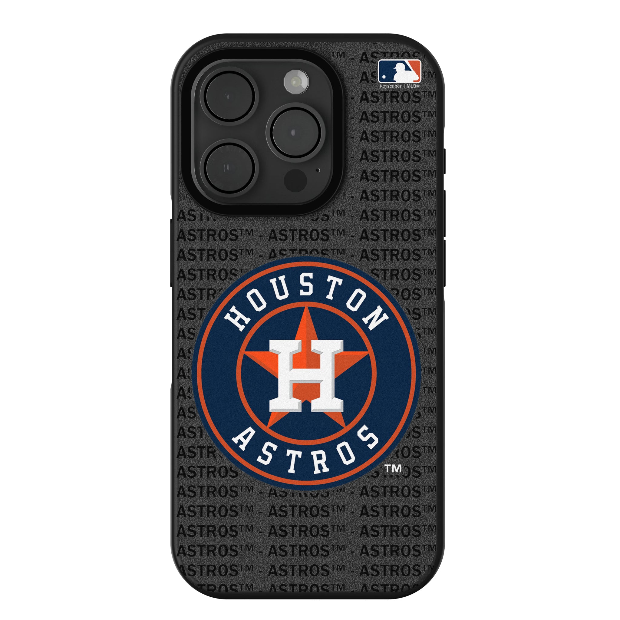 Houston Astros Text Backdrop iPhone Bump Phone Case for Apple iPhone