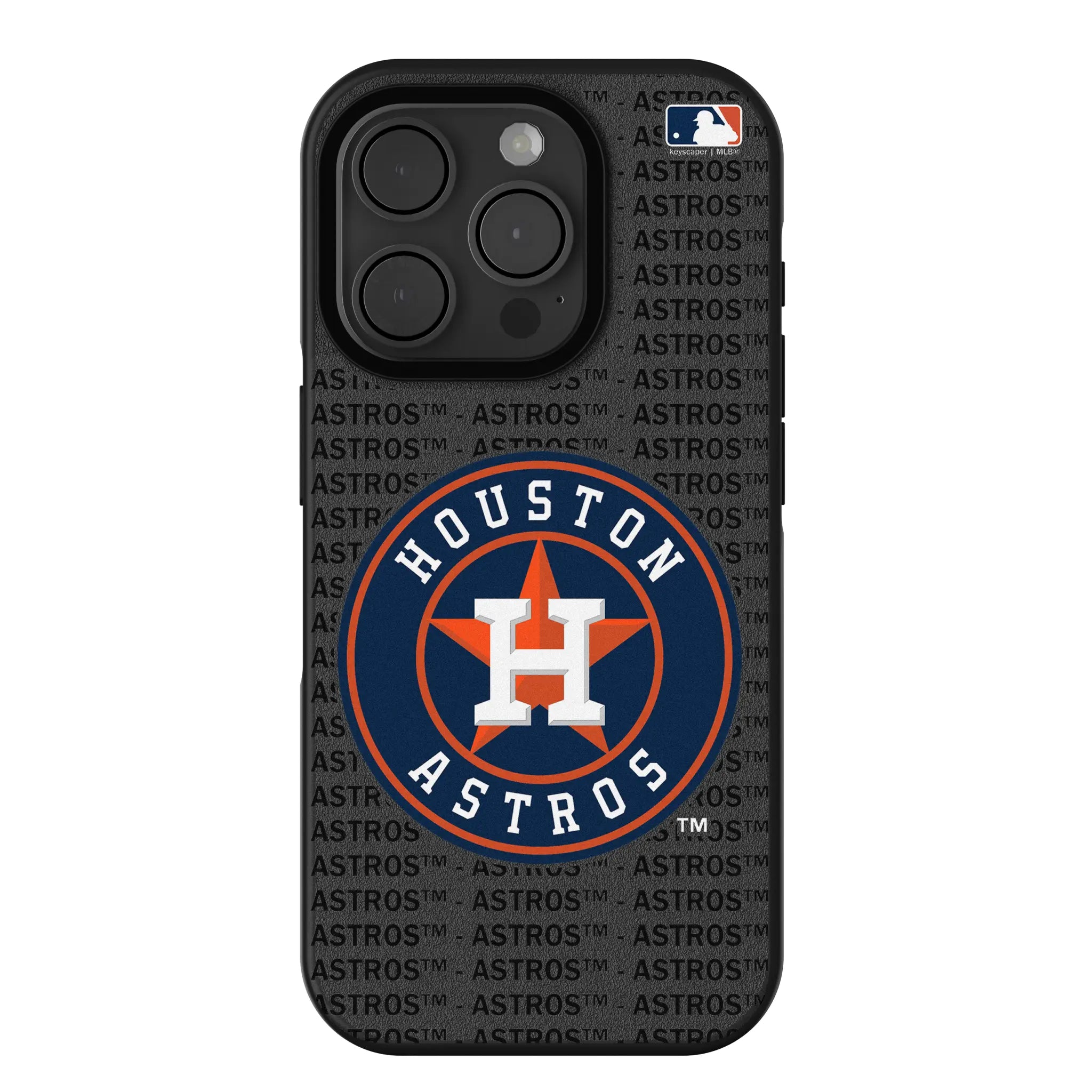 Houston Astros Text Backdrop iPhone Bump Phone Case for Apple iPhone