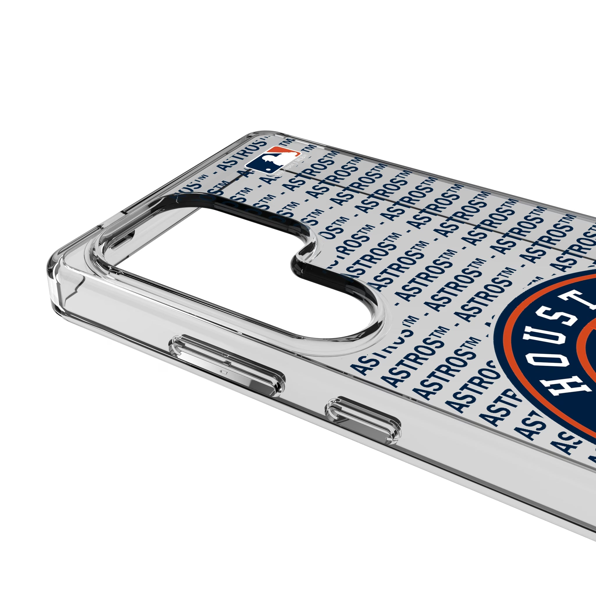 Houston Astros Text Backdrop Galaxy Clear Phone Case for Samsung Galaxy - Detail