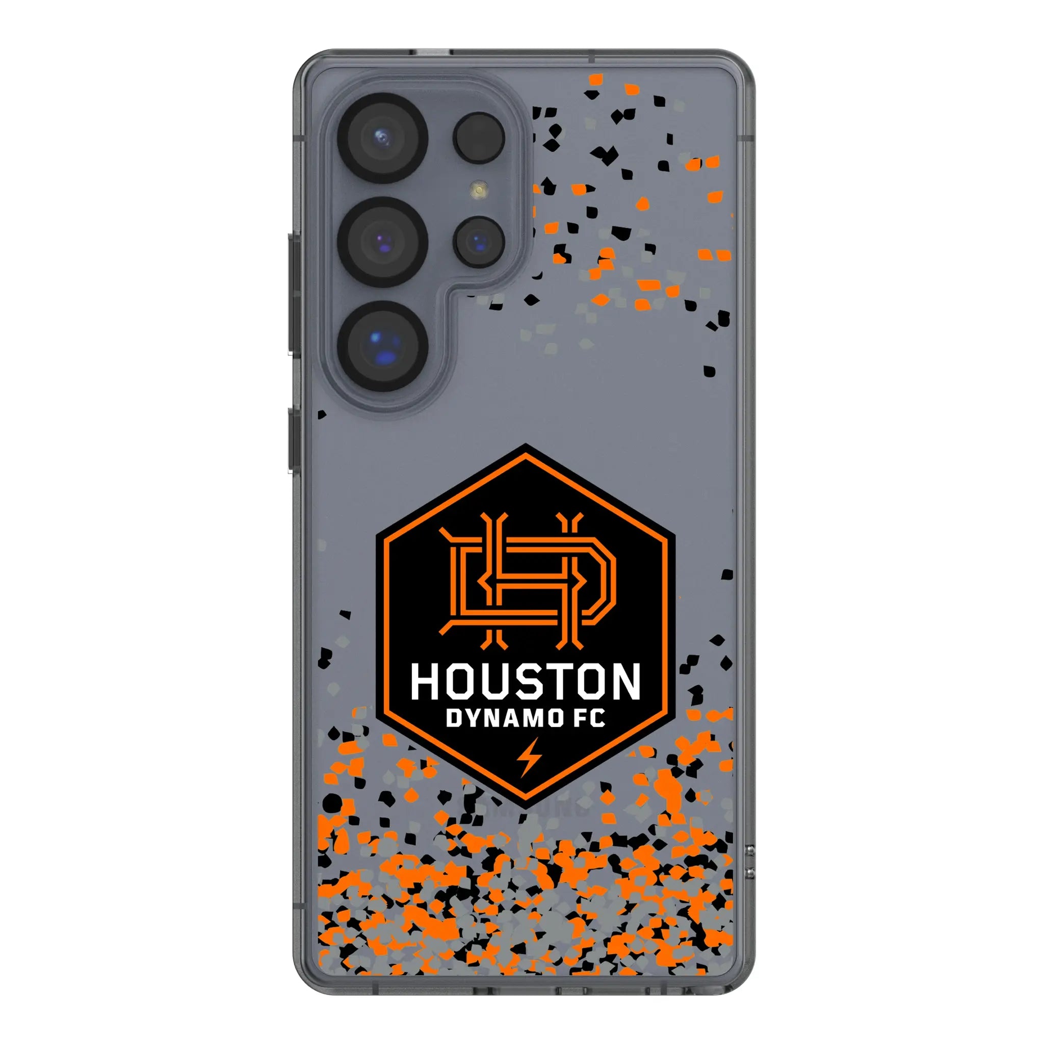 Houston Dynamo Confetti Galaxy Clear Phone Case for Samsung Galaxy#Device_Galaxy S25 Ultra