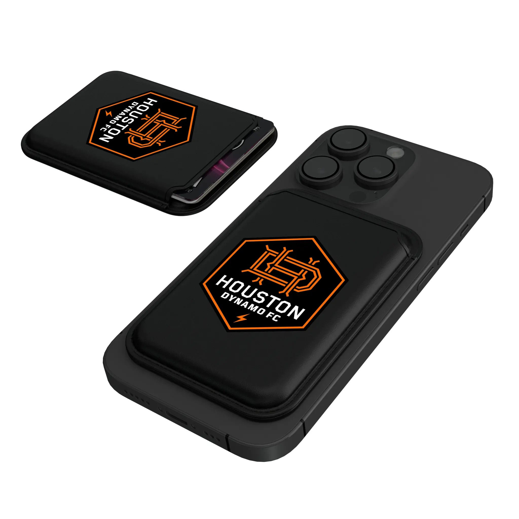 Houston Dynamo Insignia Black Magnetic Credit Card Wallet