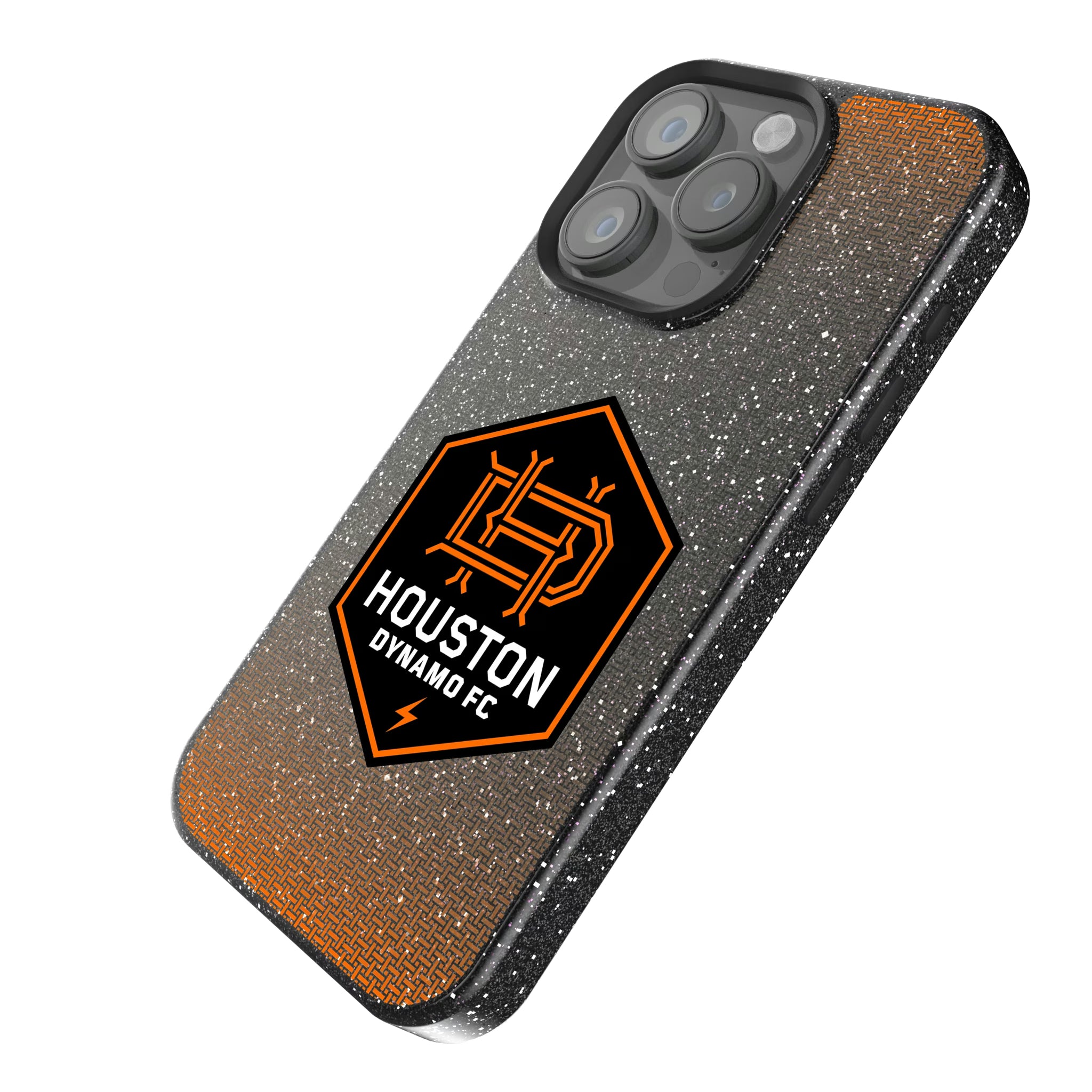 Houston Dynamo Linen iPhone Bling Phone Case for Apple iPhone - Isometric View