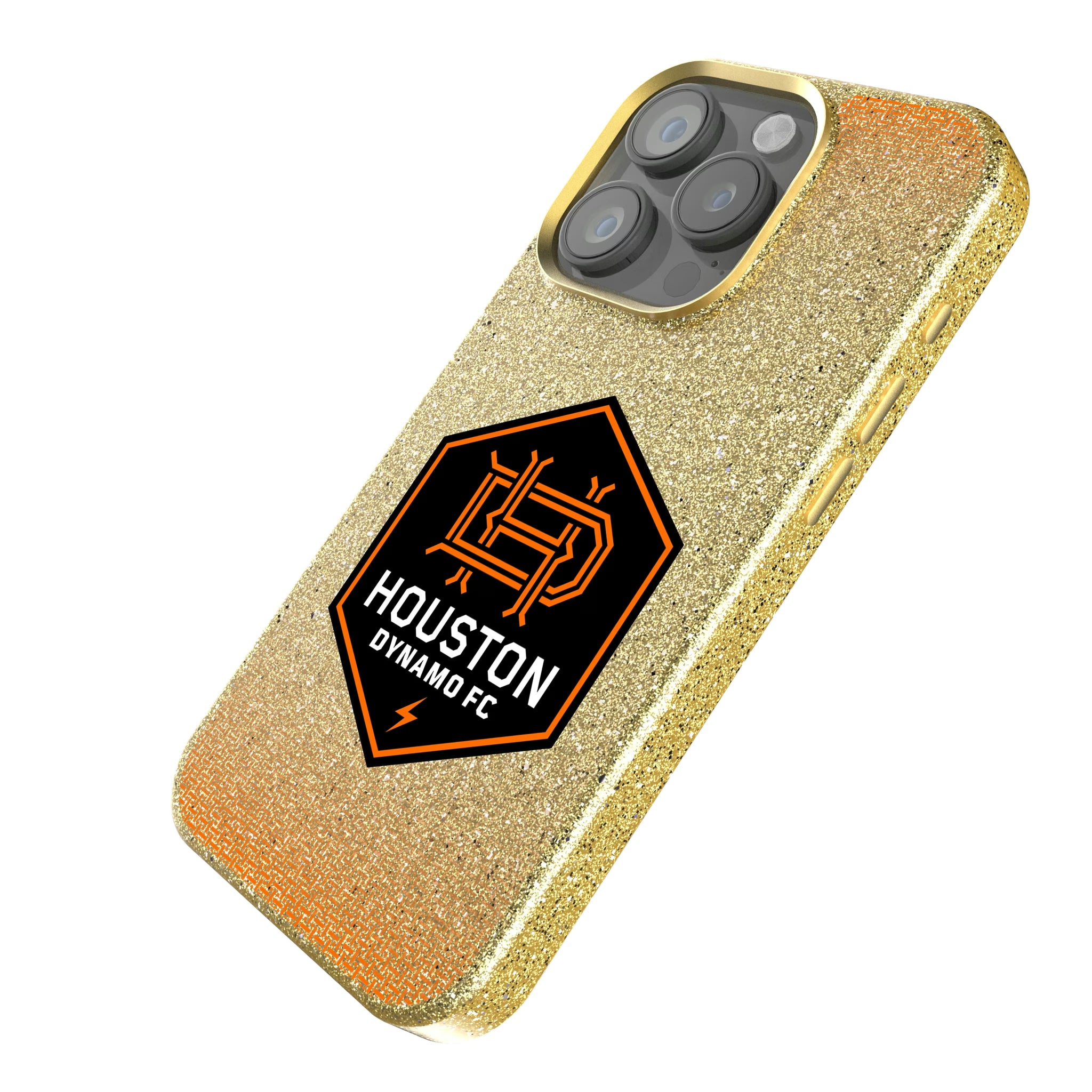 Houston Dynamo Linen iPhone Bling Phone Case for Apple iPhone - Isometric View