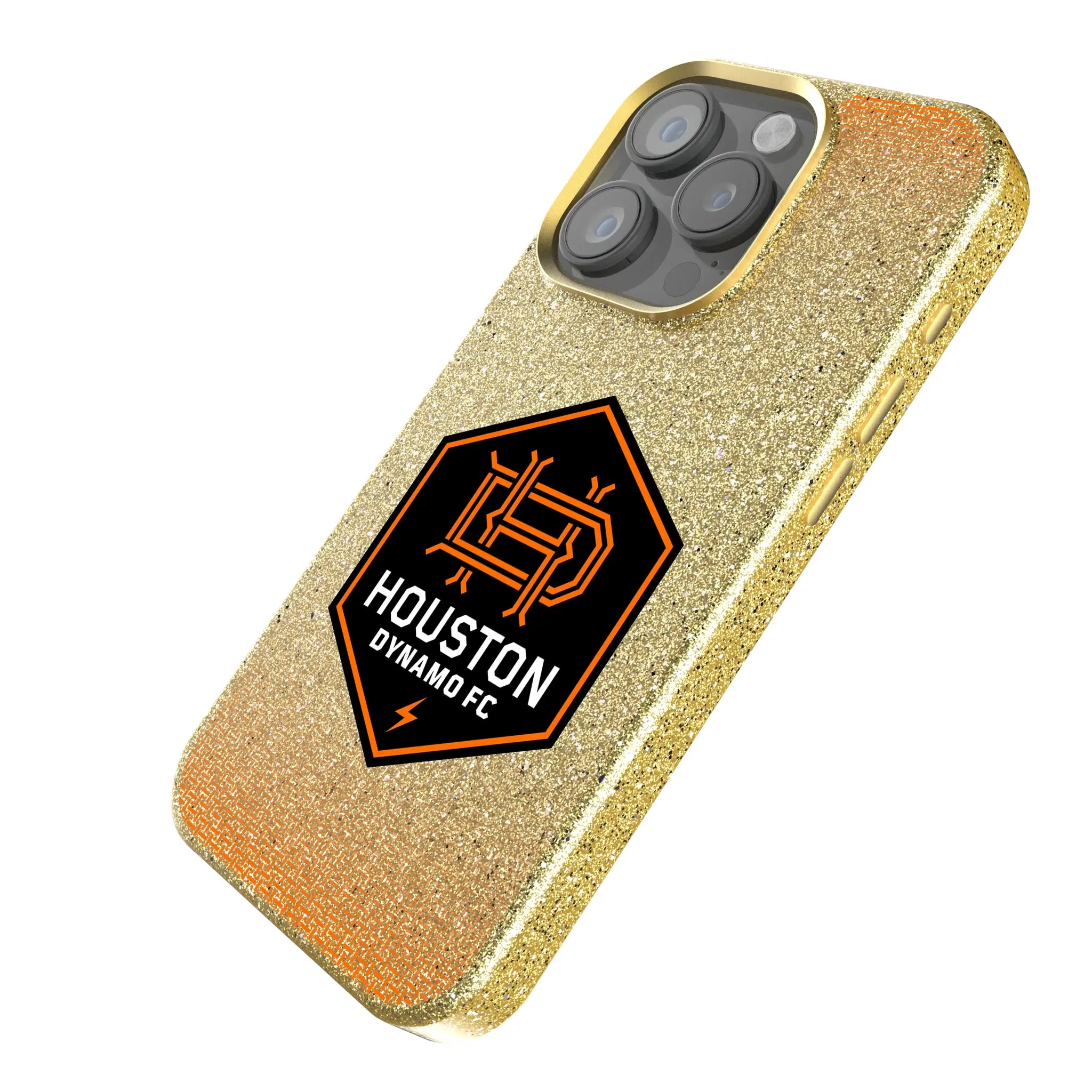 Houston Dynamo Linen iPhone Bling Phone Case for Apple iPhone - Isometric View