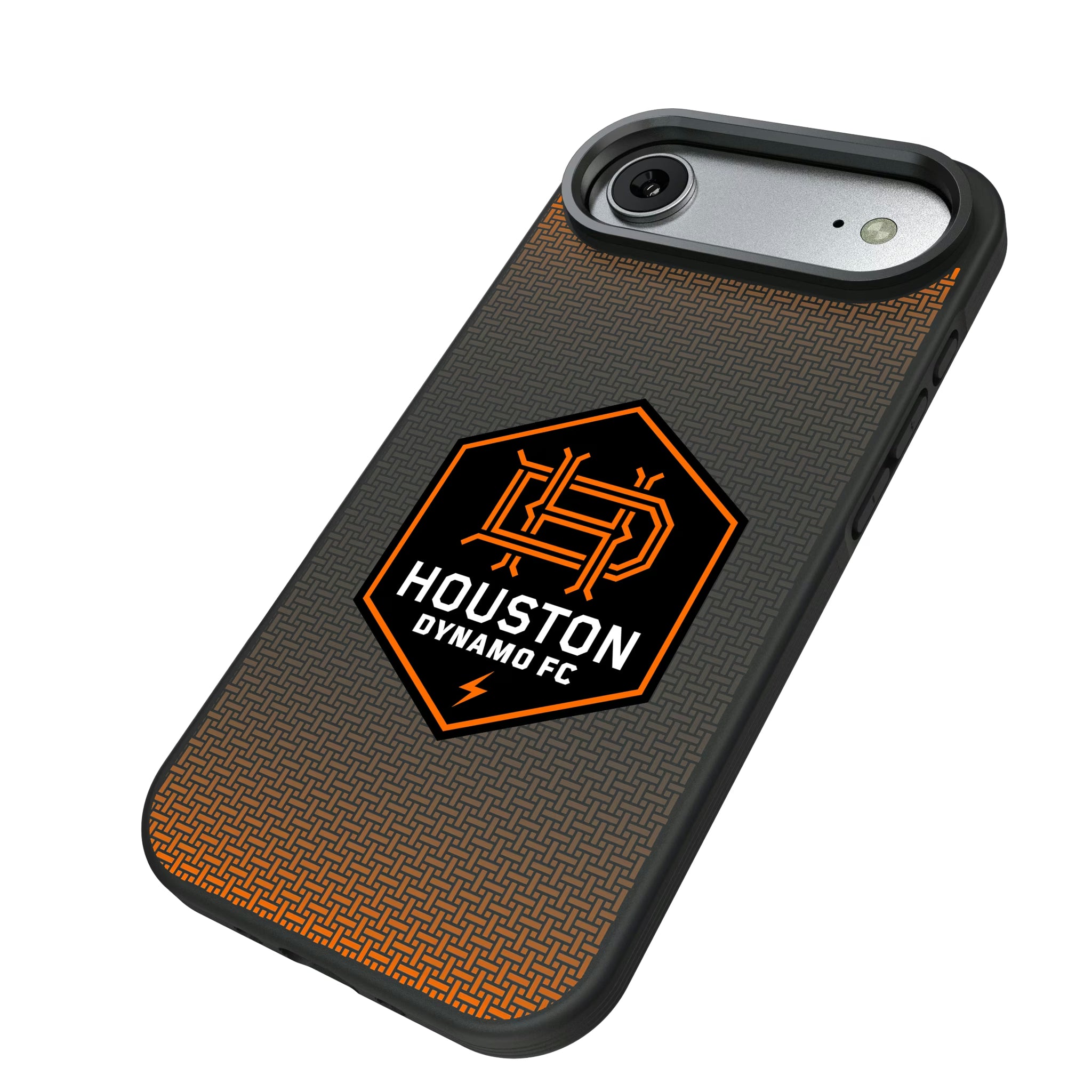 Houston Dynamo Linen iPhone Bump Phone Case for Apple iPhone - Isometric View#Device_iPhone Air