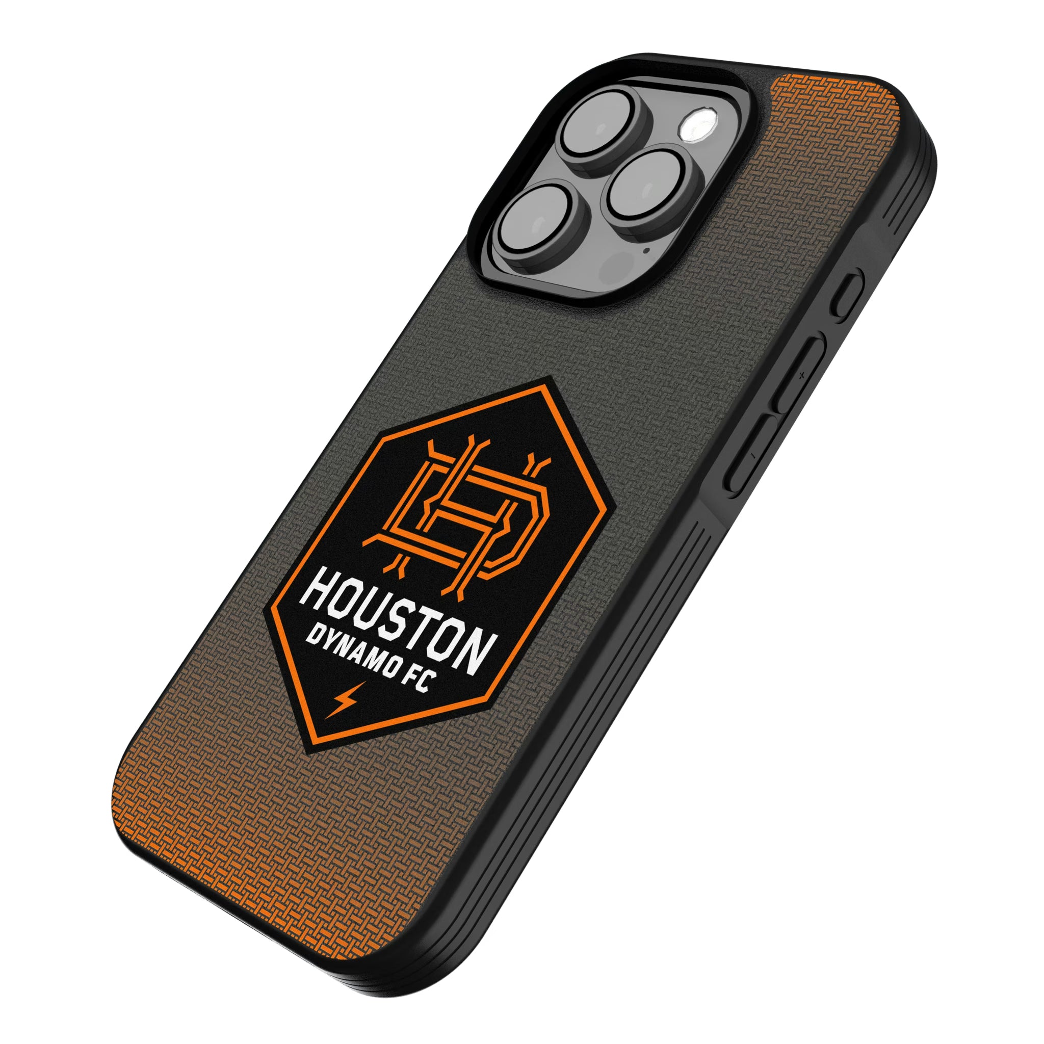 Houston Dynamo Linen iPhone Bump Phone Case for Apple iPhone - Isometric View