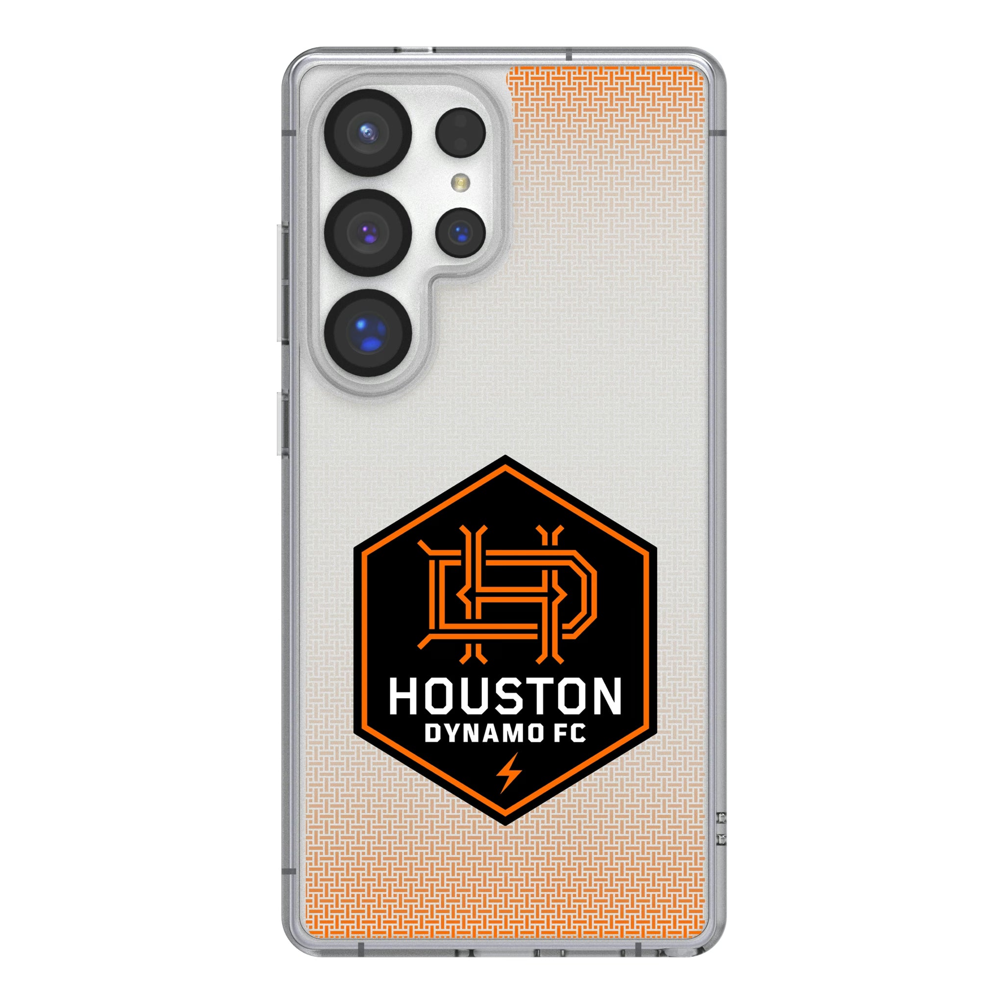 Houston Dynamo Linen Galaxy Clear Phone Case for Samsung Galaxy