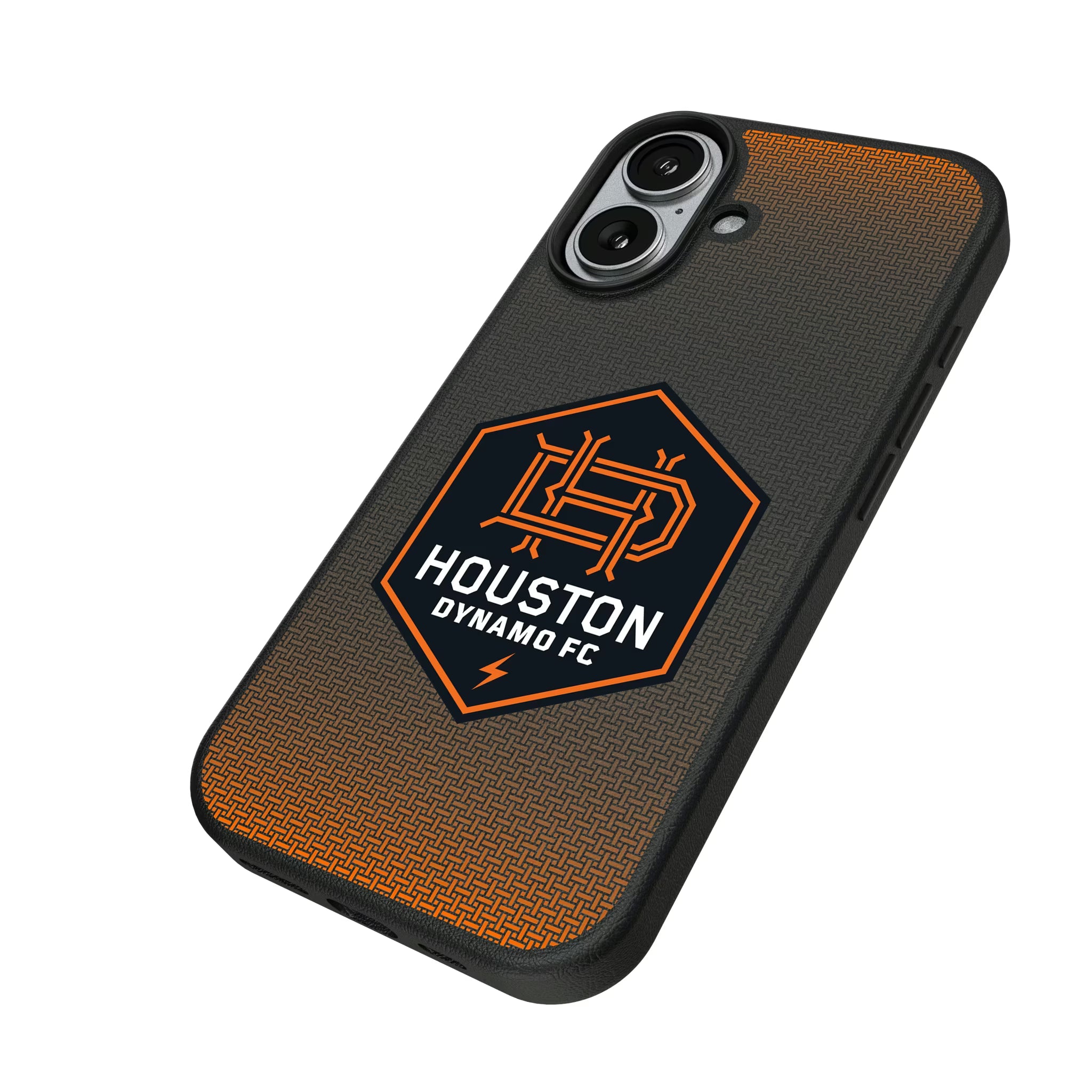 Houston Dynamo Linen iPhone MagSafe Compatible Phone Case for Apple iPhone - Isometric View#Device_iPhone 17