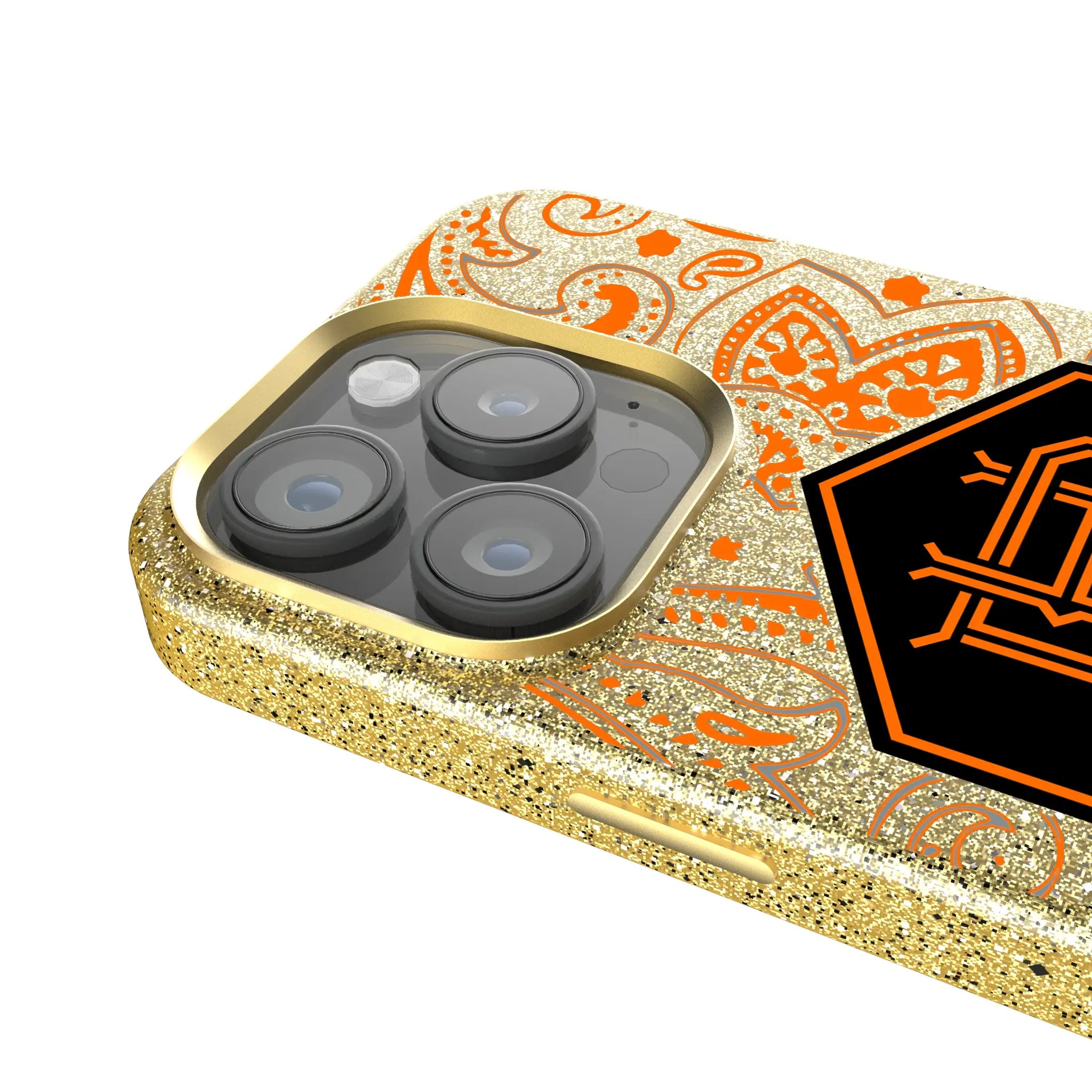 Houston Dynamo Paisley iPhone Bling Phone Case for Apple iPhone - Detail