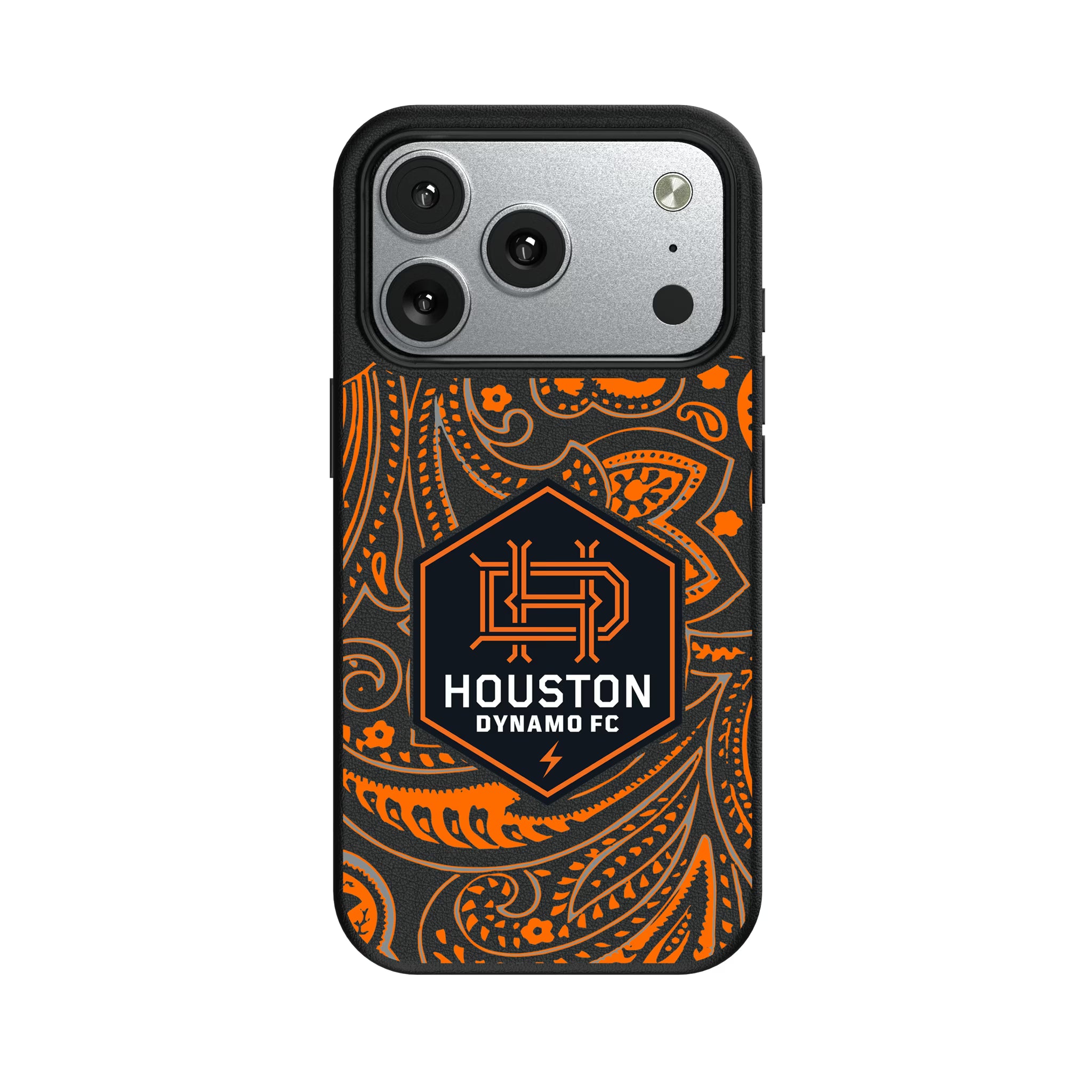 Houston Dynamo Paisley iPhone MagSafe Compatible Phone Case for Apple iPhone#Device_iPhone 17 Pro