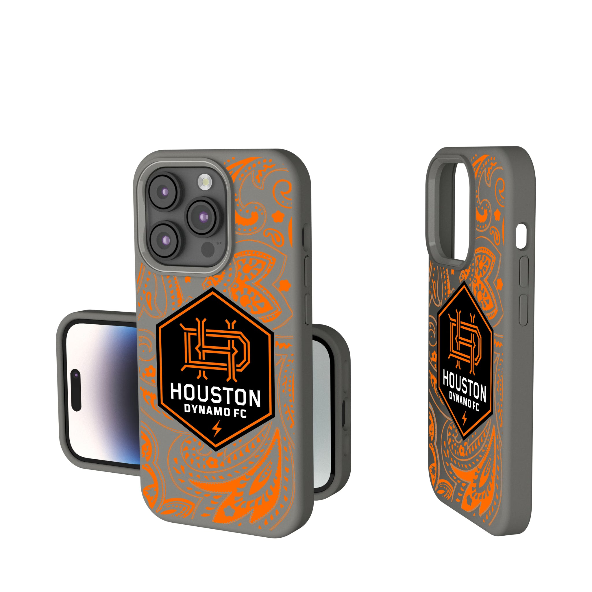 Houston Dynamo Paisley iPhone Soft Touch Phone Case for Apple iPhone