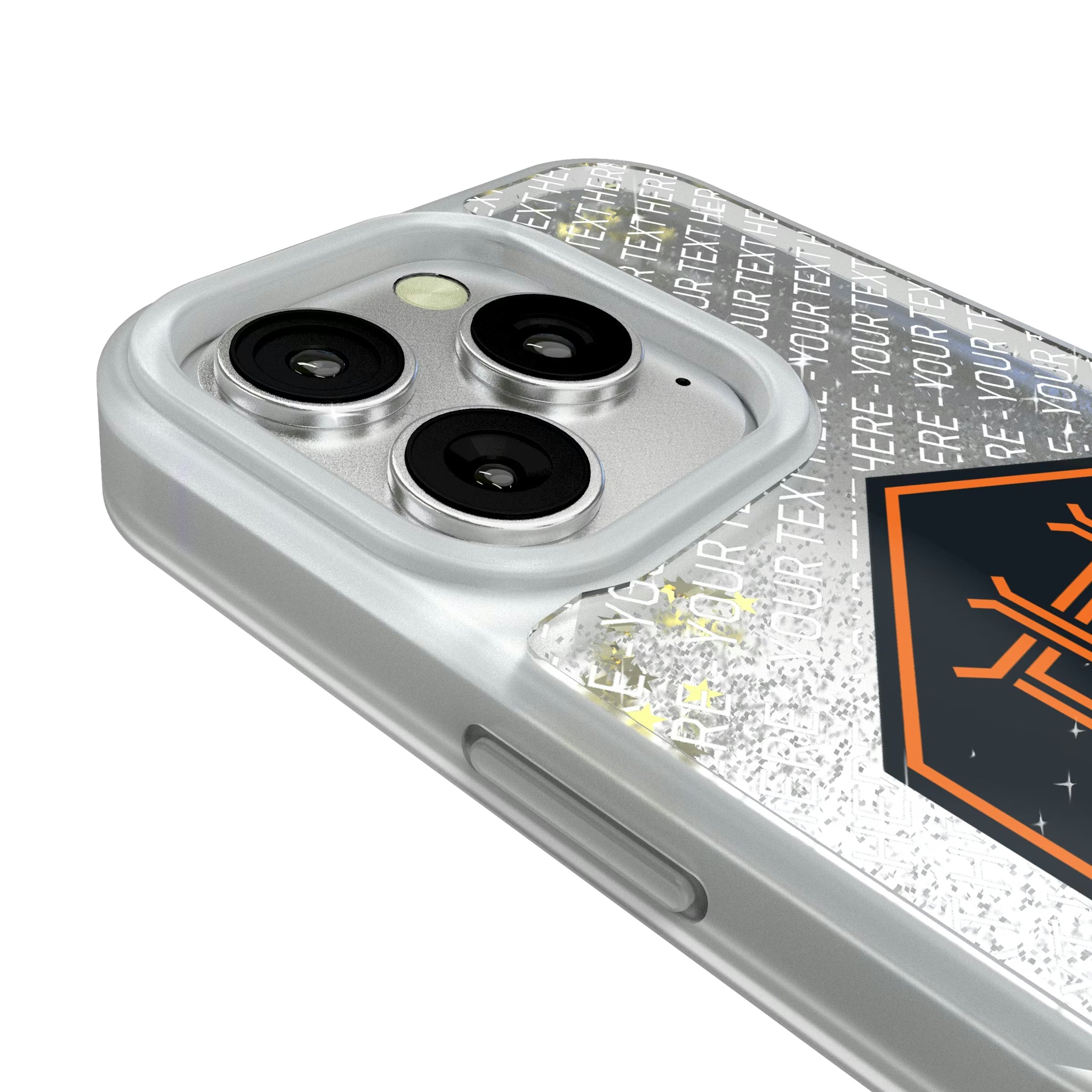 Houston Dynamo Personalized EndZone Plus iPhone Glitter Phone Case for Apple iPhone - Detail#Device_iPhone 16 Pro