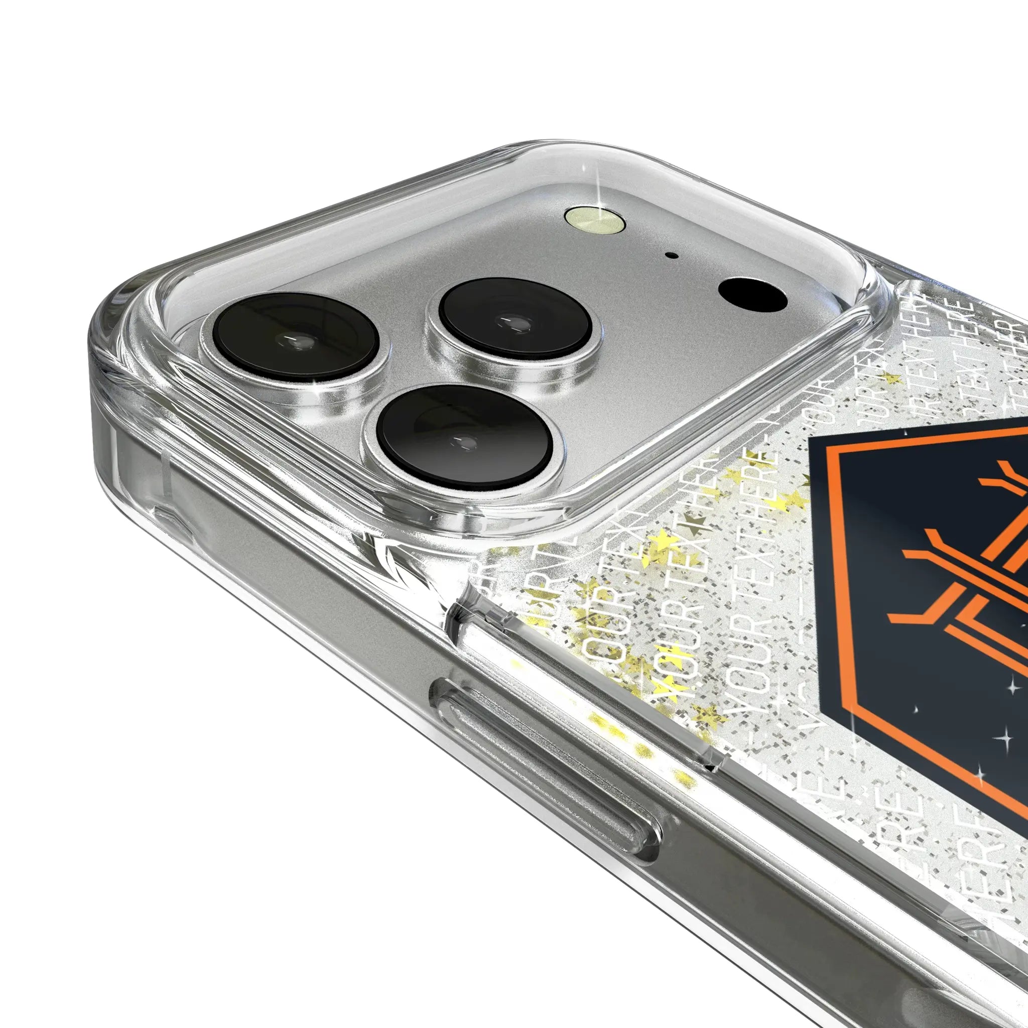 Houston Dynamo Personalized EndZone Plus iPhone Glitter Phone Case for Apple iPhone - Detail