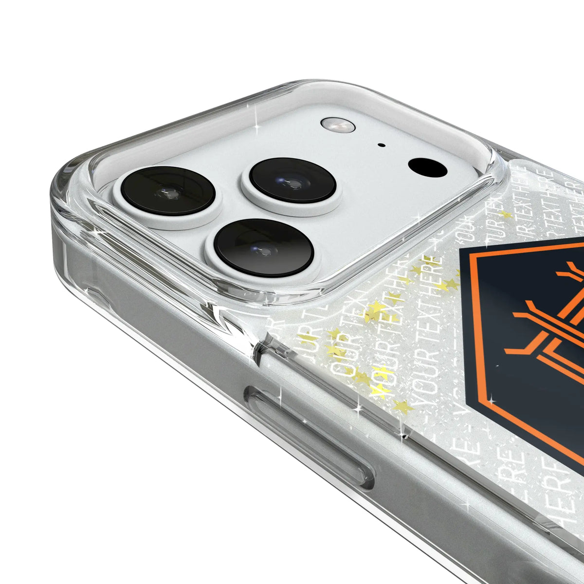 Houston Dynamo Personalized EndZone Plus iPhone Glitter Phone Case for Apple iPhone - Detail#Device_iPhone 18 Pro