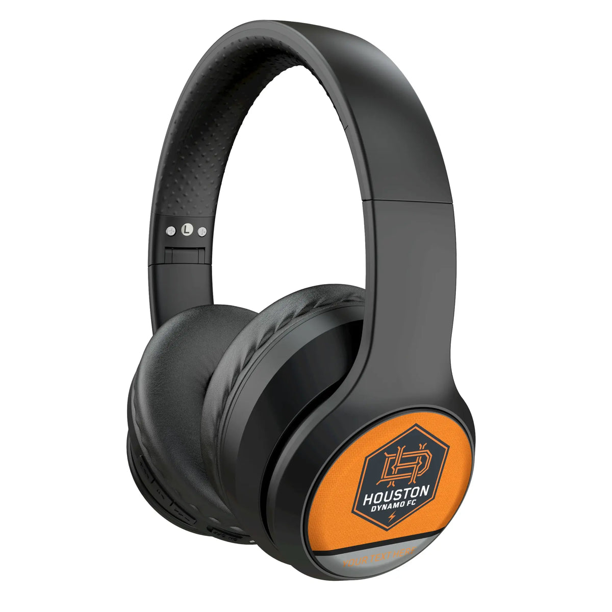 Houston Dynamo Personalized Endzone Solid Wireless Over-Ear Headphones With Case