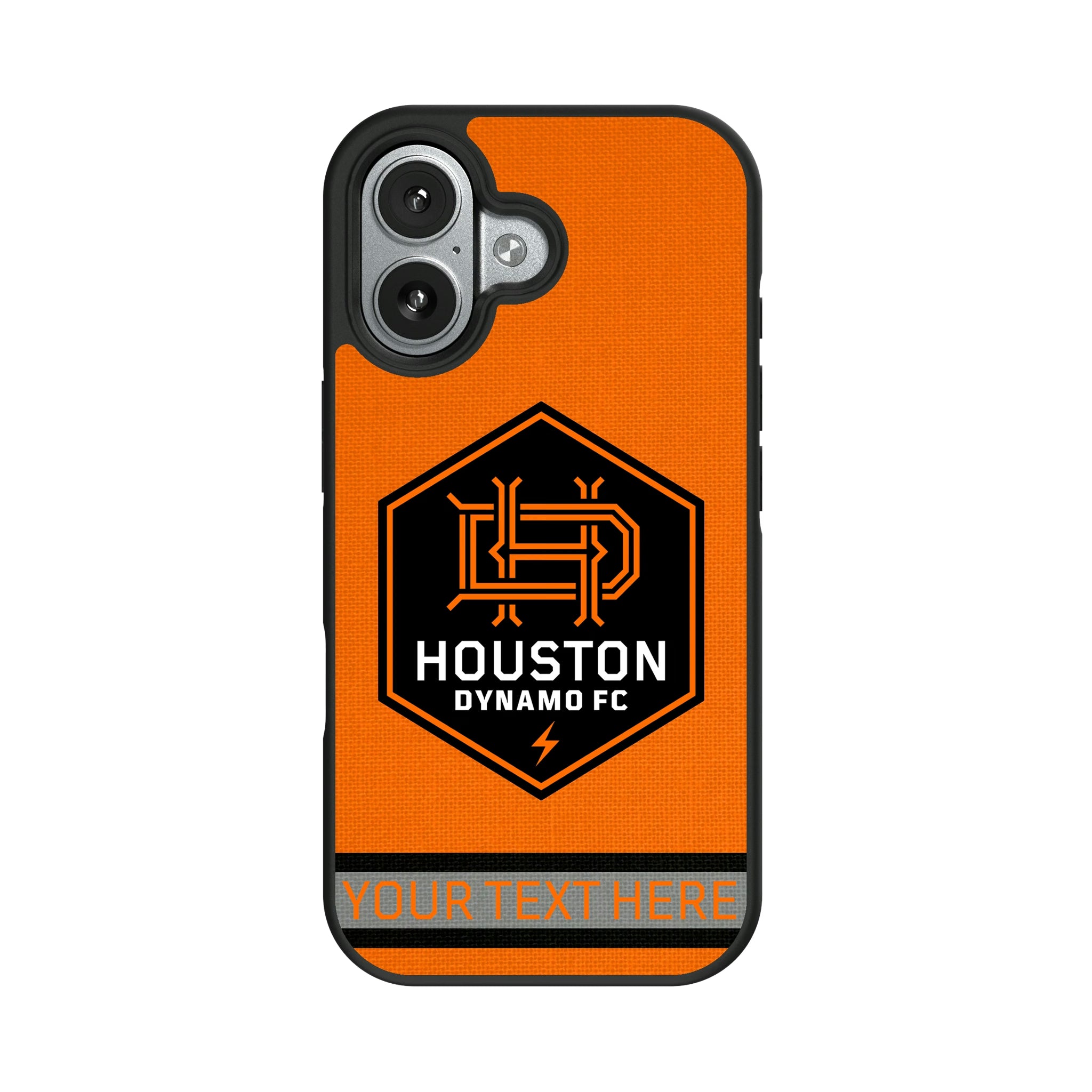 Houston Dynamo Personalized Stripe iPhone Bump Phone Case for Apple iPhone#Device_iPhone 17