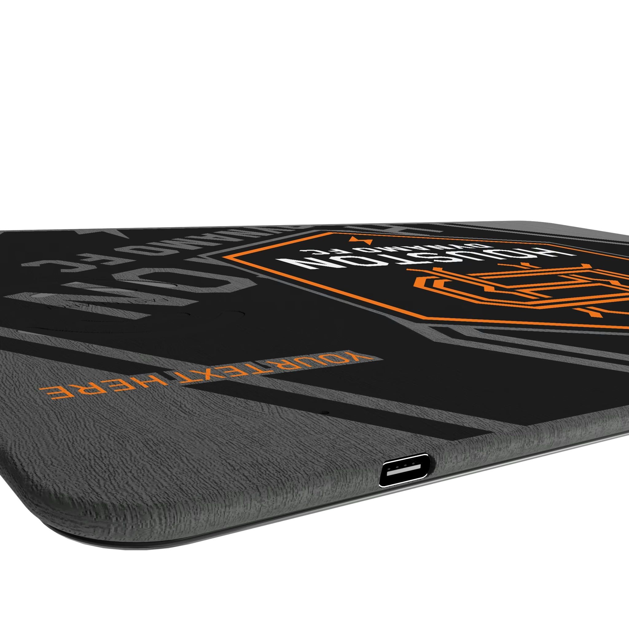 Houston Dynamo Personalized Tilt 15-Watt Wireless Charger and Mouse Pad