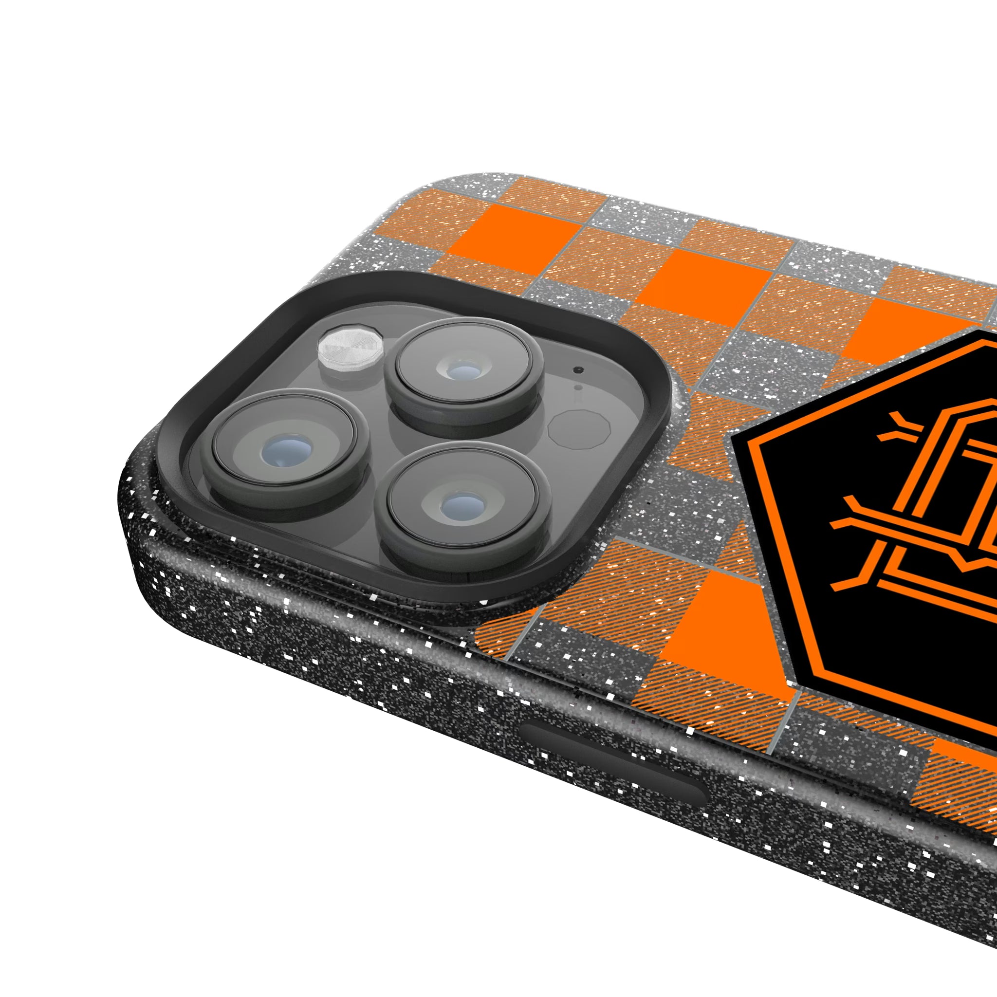 Houston Dynamo Plaid iPhone Bling Phone Case for Apple iPhone - Detail