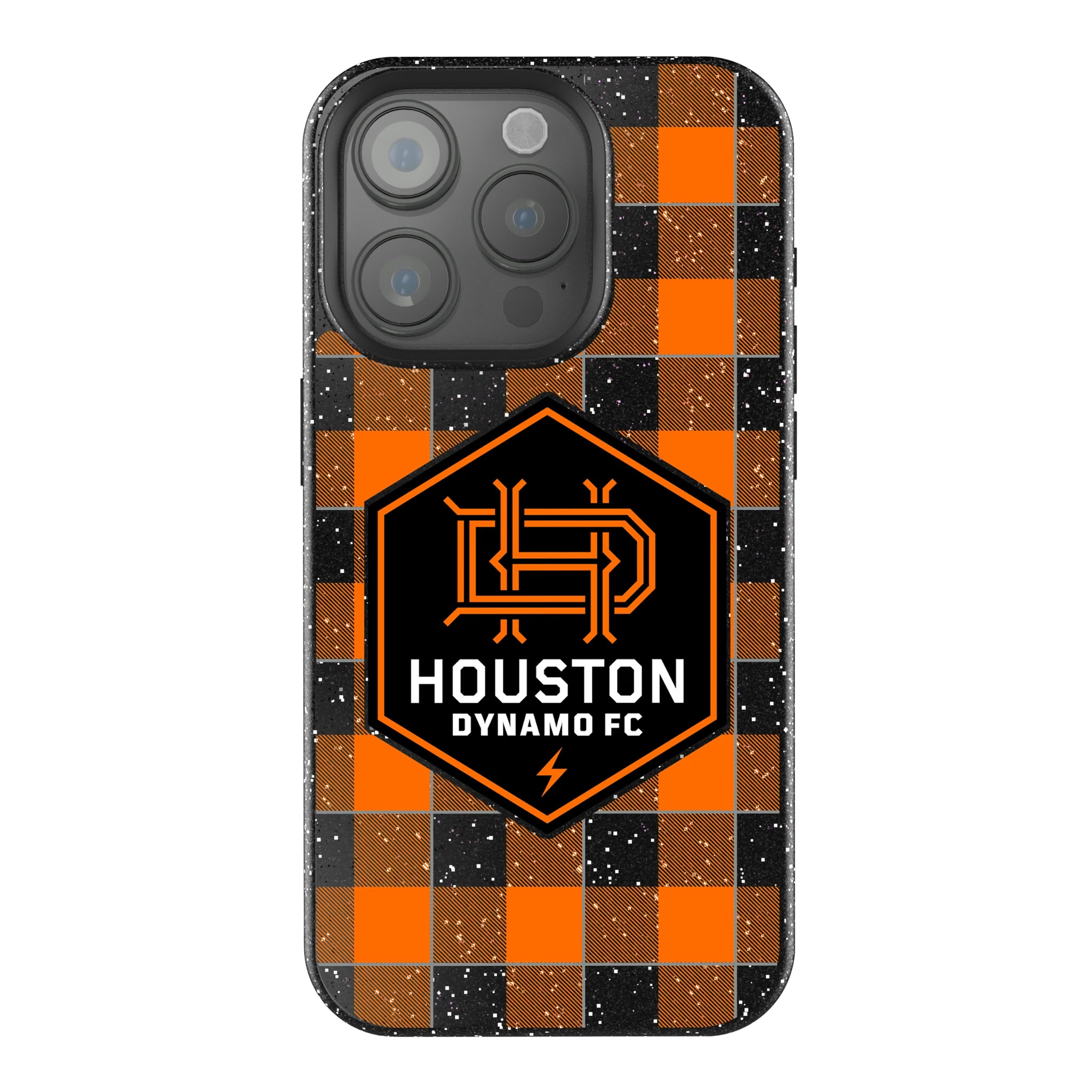 Houston Dynamo Plaid iPhone Bling Phone Case for Apple iPhone