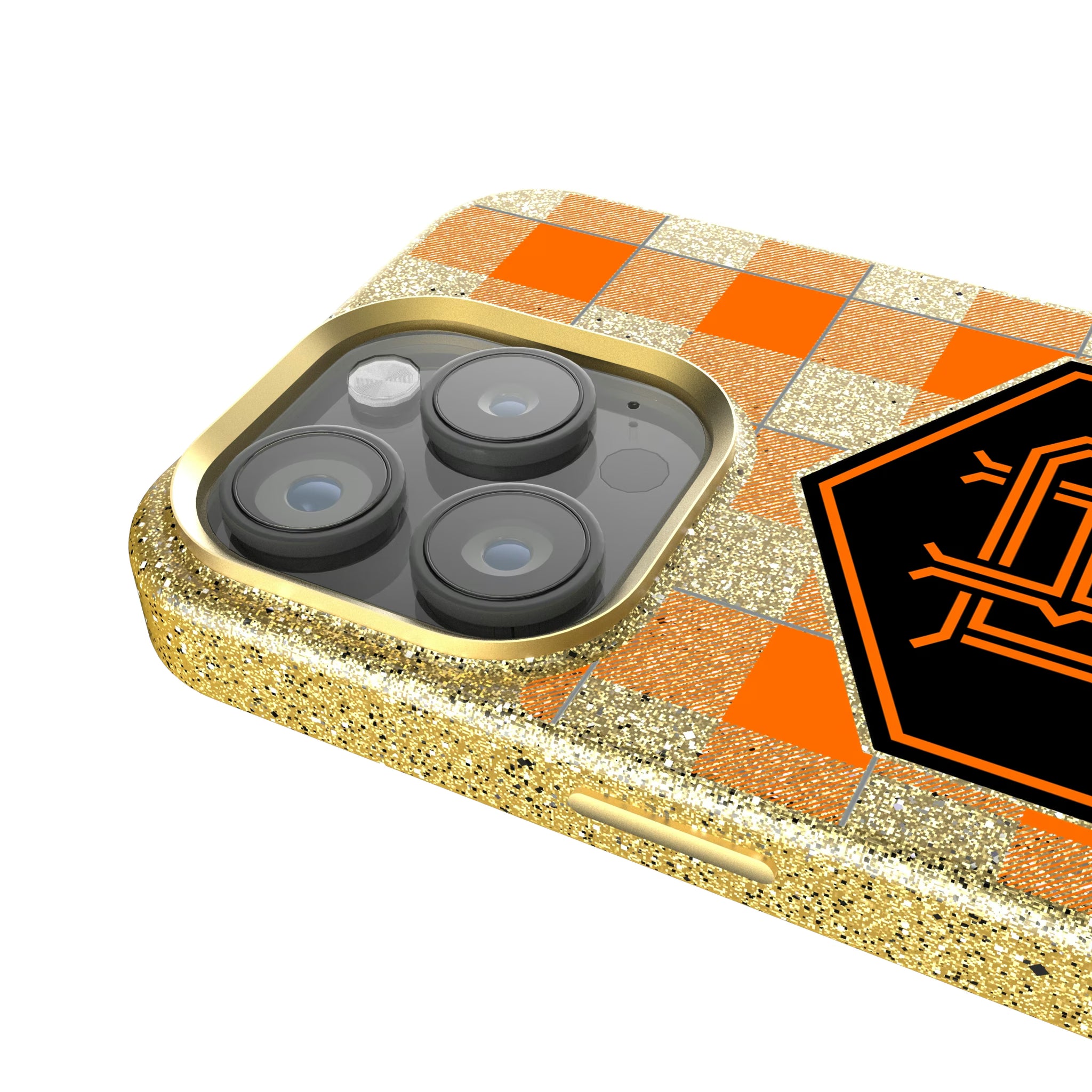 Houston Dynamo Plaid iPhone Bling Phone Case for Apple iPhone - Detail