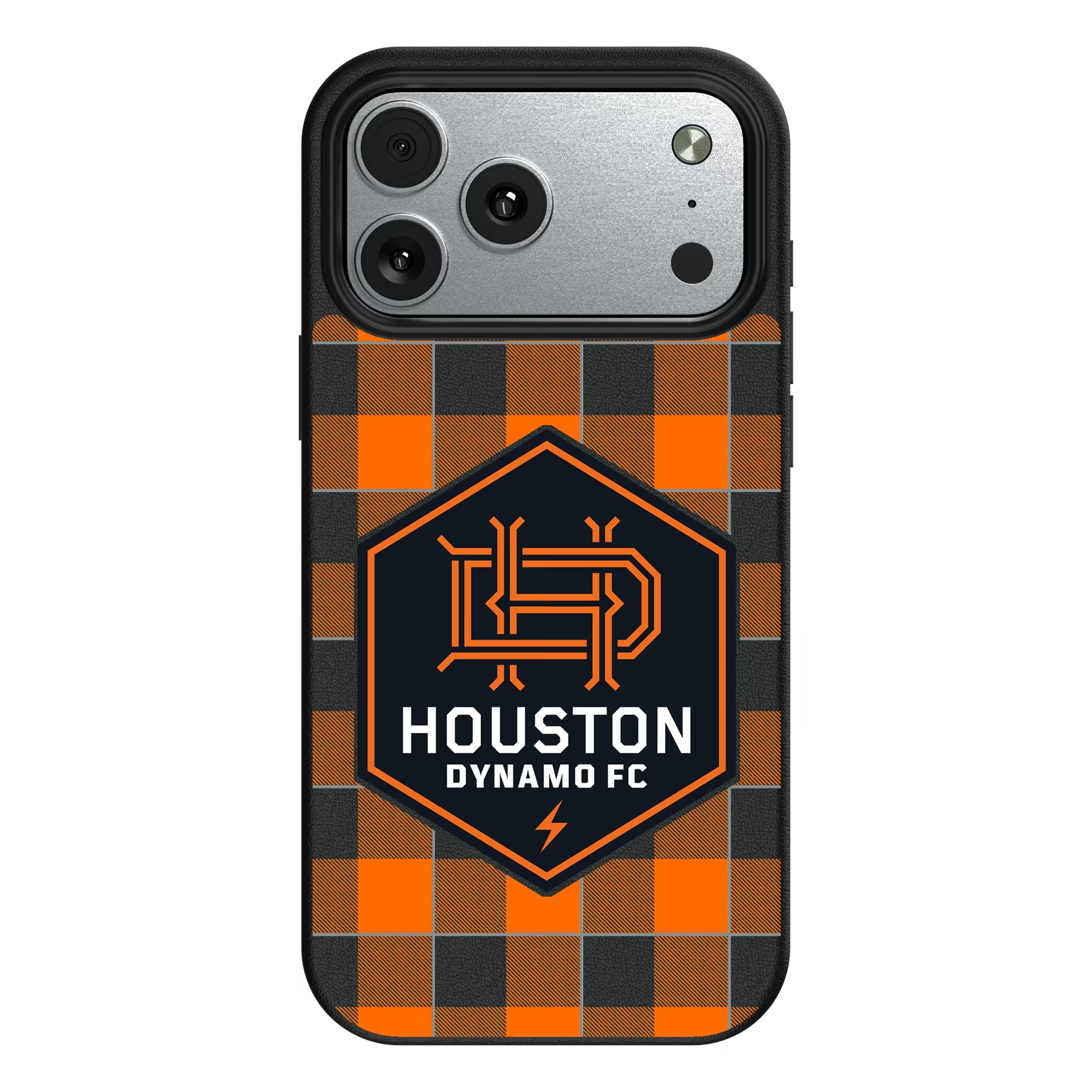 Houston Dynamo Plaid iPhone MagSafe Compatible Phone Case for Apple iPhone#Device_iPhone 17 Pro Max