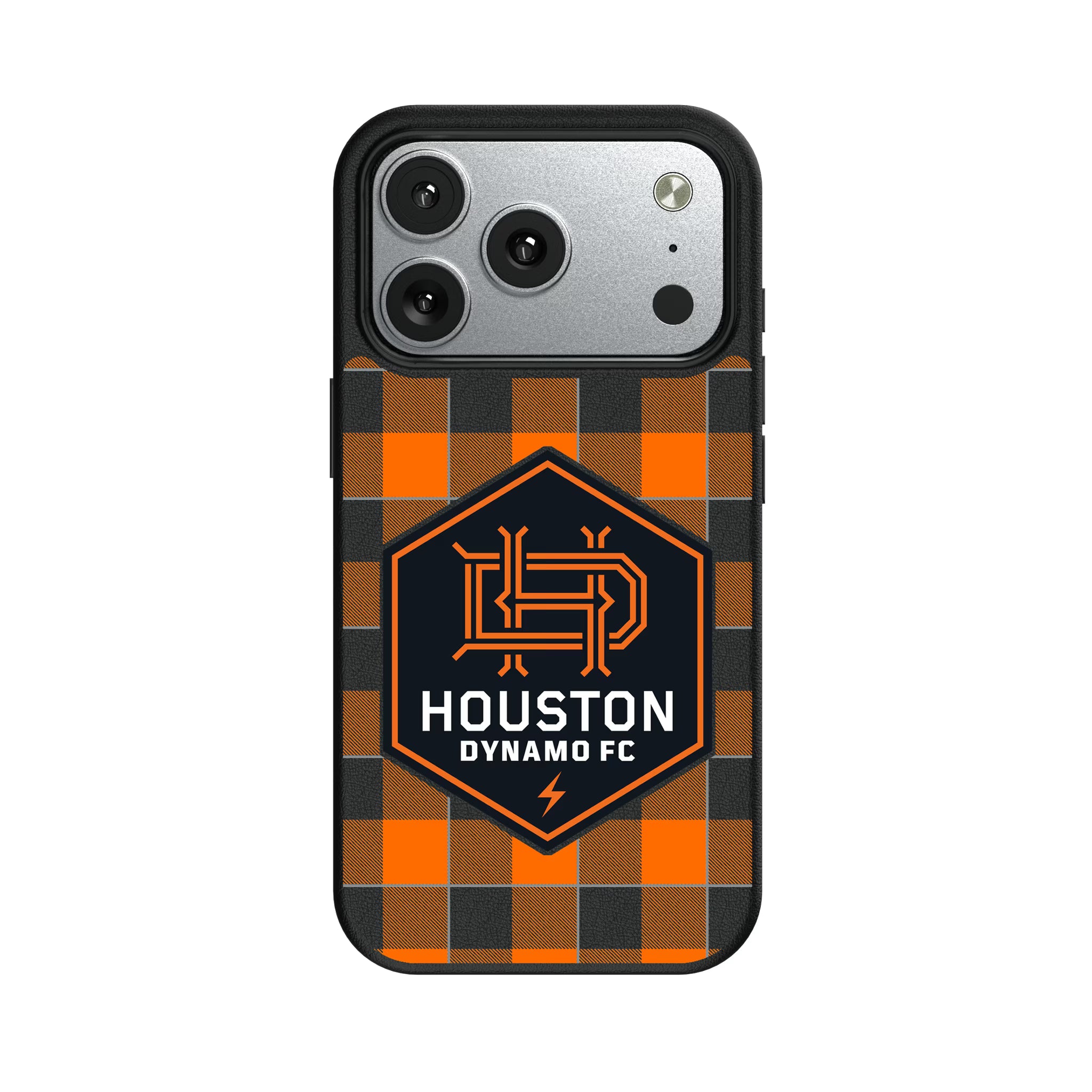 Houston Dynamo Plaid iPhone MagSafe Compatible Phone Case for Apple iPhone#Device_iPhone 17 Pro