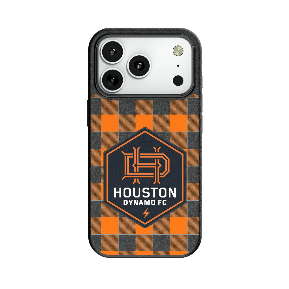 Houston Dynamo Plaid MagSafe Compatible Phone Case for Apple iPhone