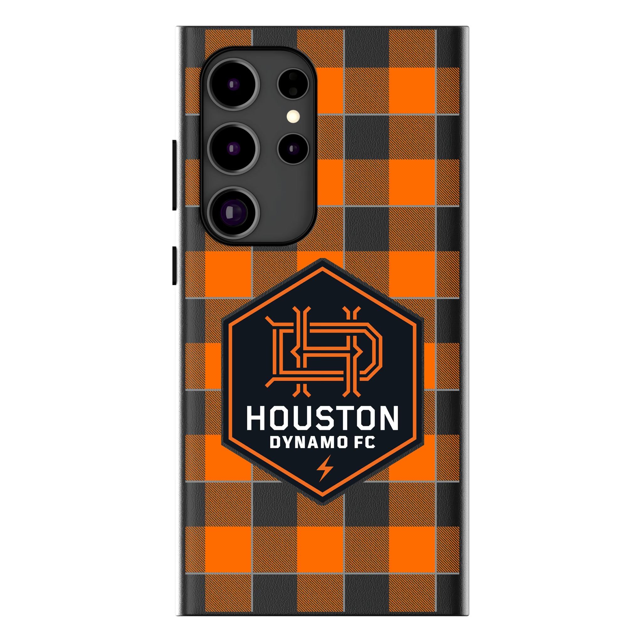 Houston Dynamo Plaid Galaxy MagSafe Compatible Phone Case for Samsung Galaxy