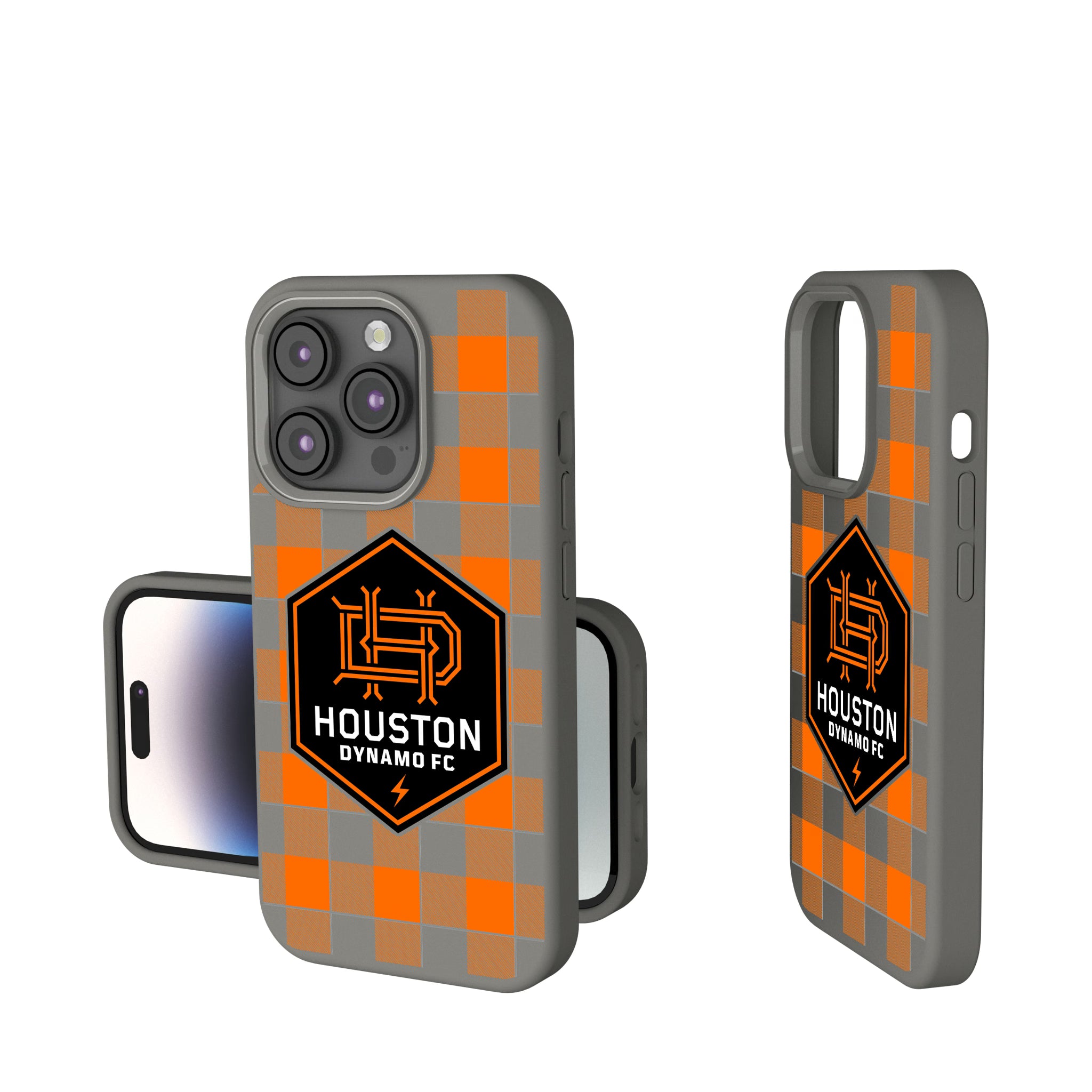 Houston Dynamo Plaid iPhone Soft Touch Phone Case for Apple iPhone