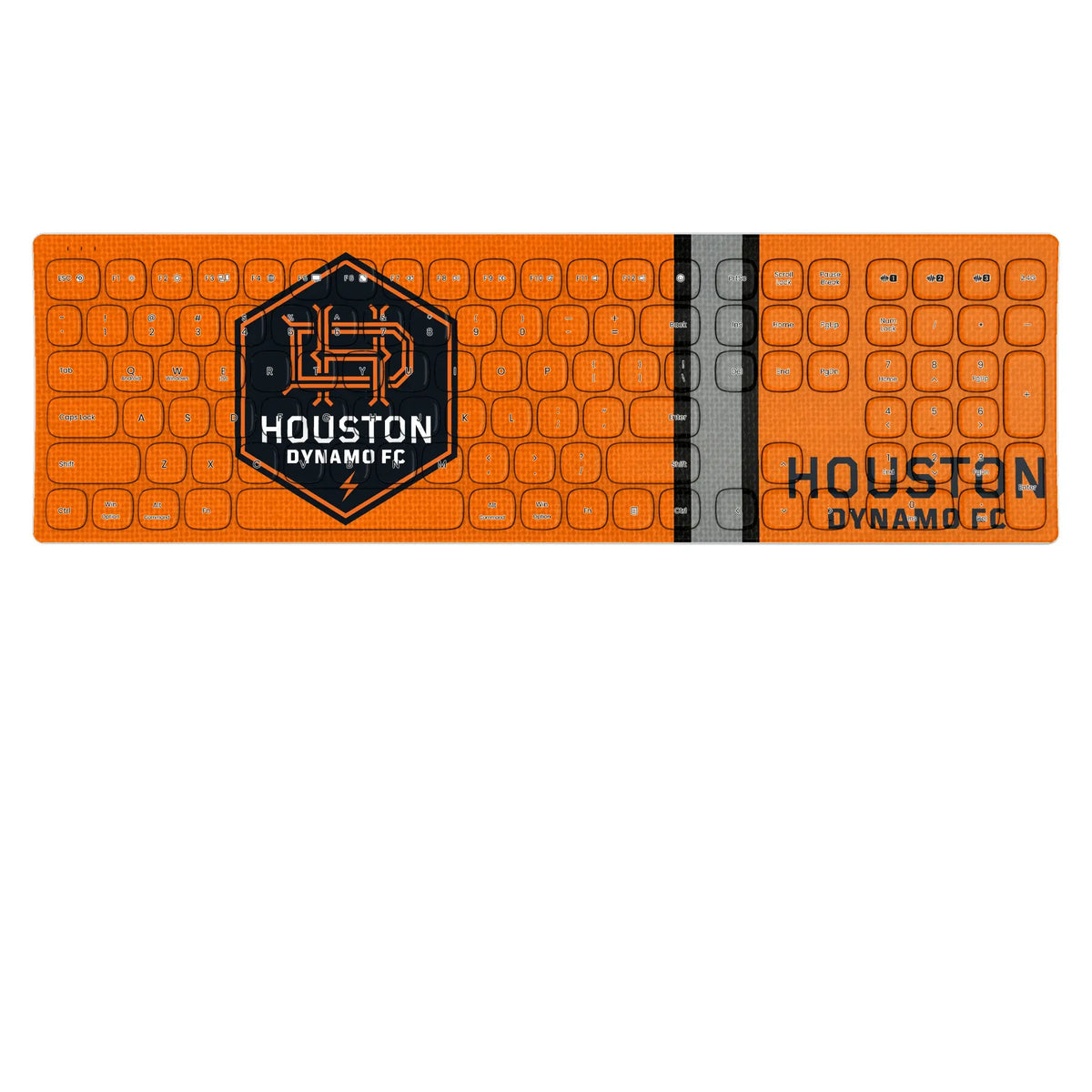 Houston Dynamo Stripe KKB605 Curved Wireless Keyboard