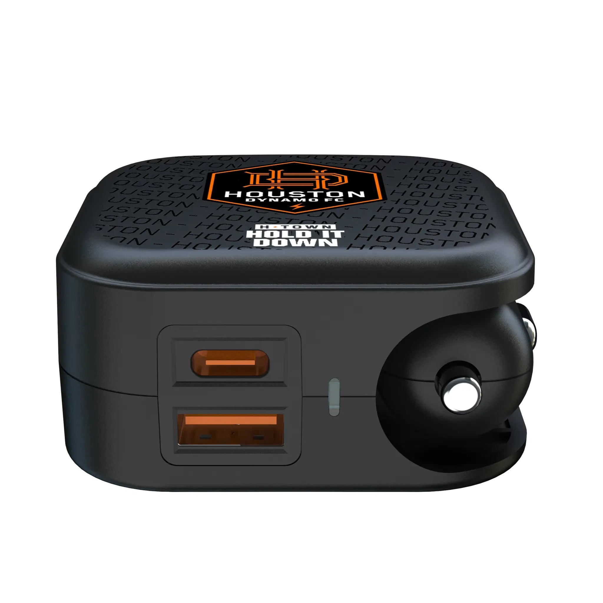 Houston Dynamo Text Backdrop 2 in 1 USB A/C Charger