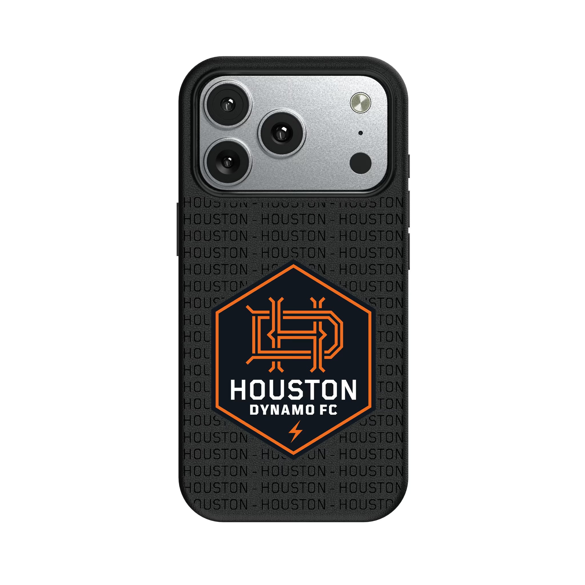 Houston Dynamo Text Backdrop iPhone MagSafe Compatible Phone Case for Apple iPhone#Device_iPhone 17 Pro