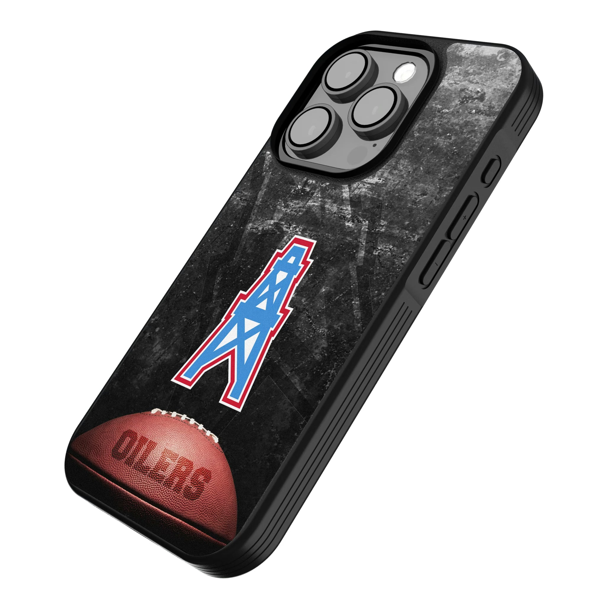 Houston Oilers Historic Collection Legendary iPhone Bump Phone Case for Apple iPhone - Isometric View