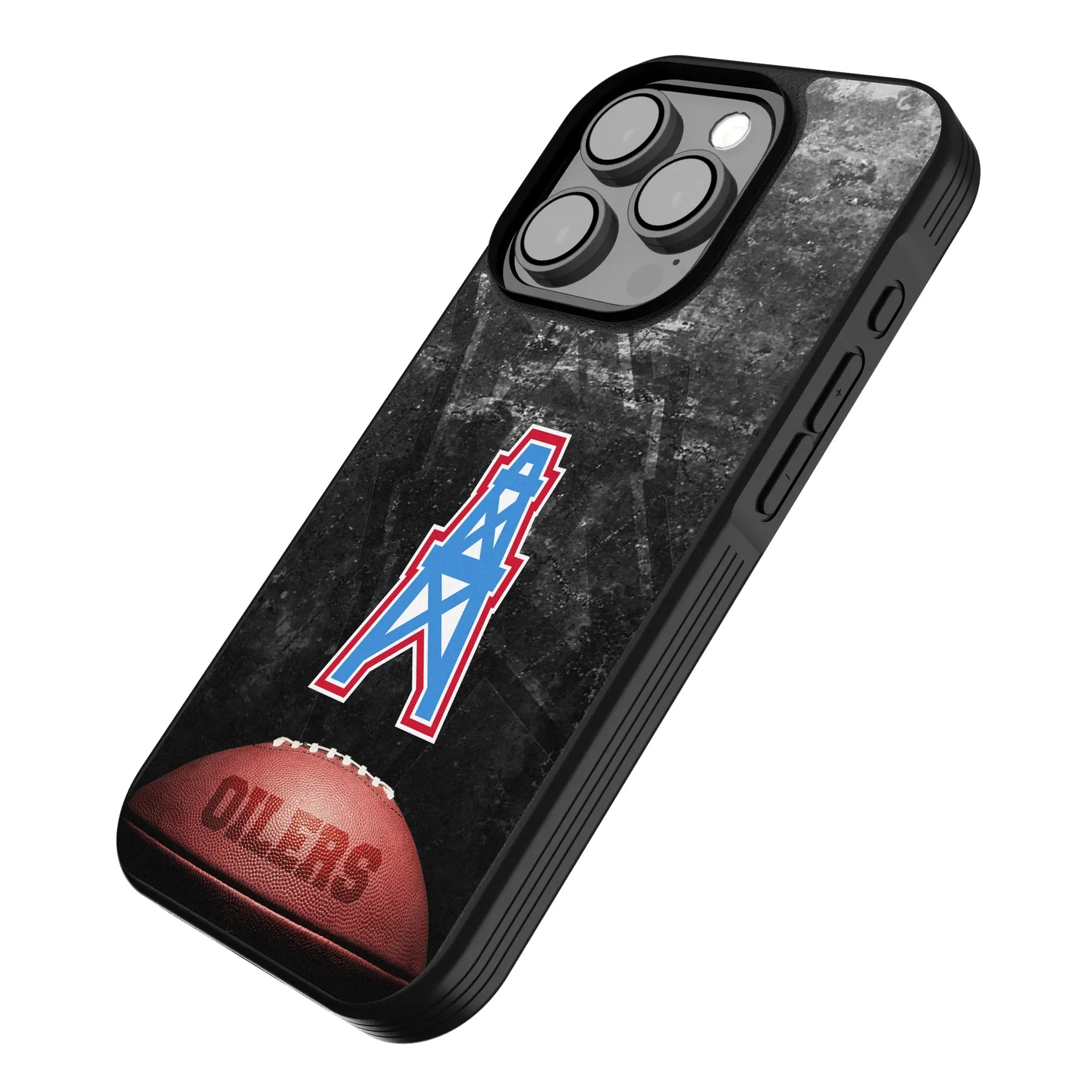 Houston Oilers Historic Collection Legendary iPhone Bump Phone Case for Apple iPhone - Isometric View