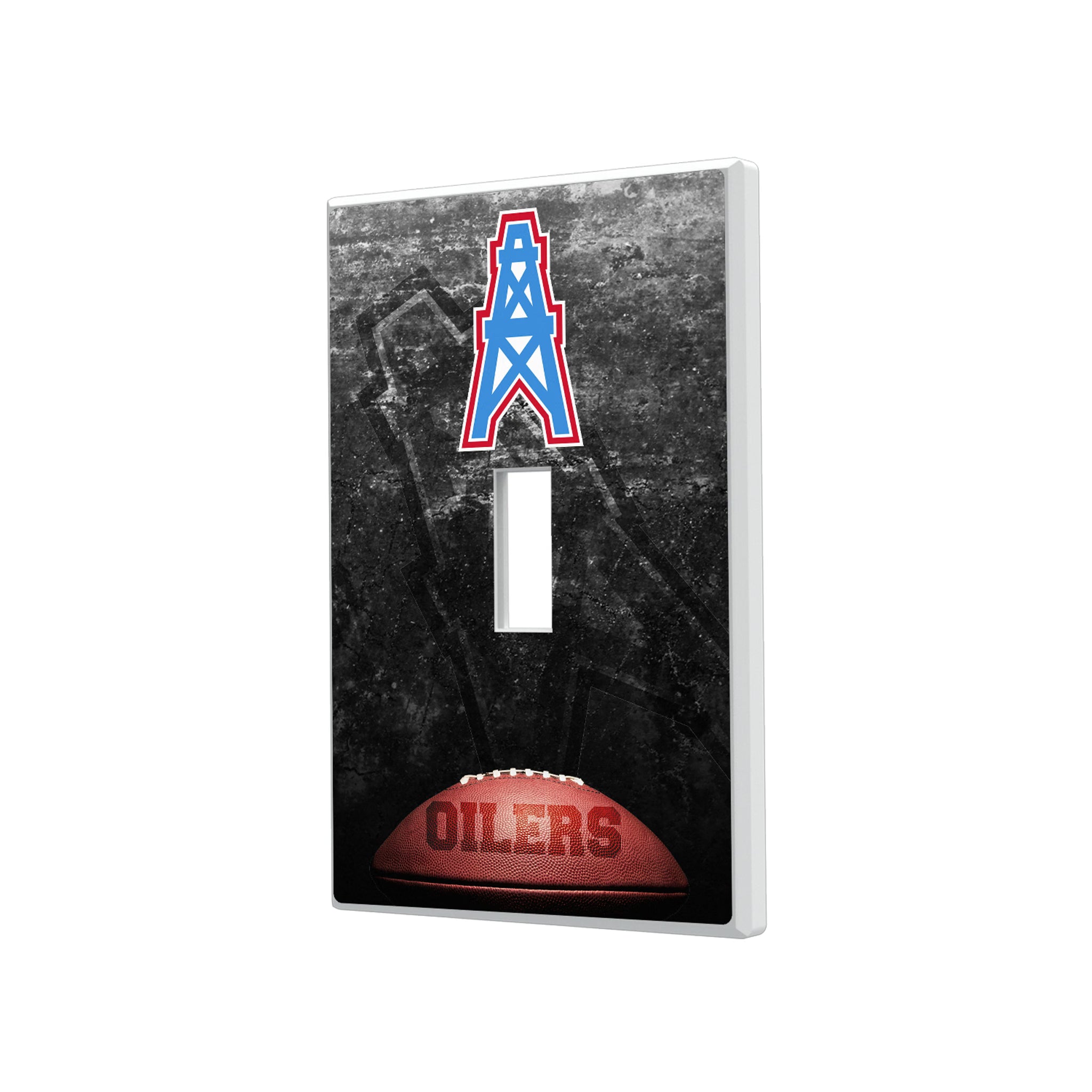 Houston Oilers Historic Collection Legendary Hidden-Screw Light Switch Plate#Style_Single Toggle